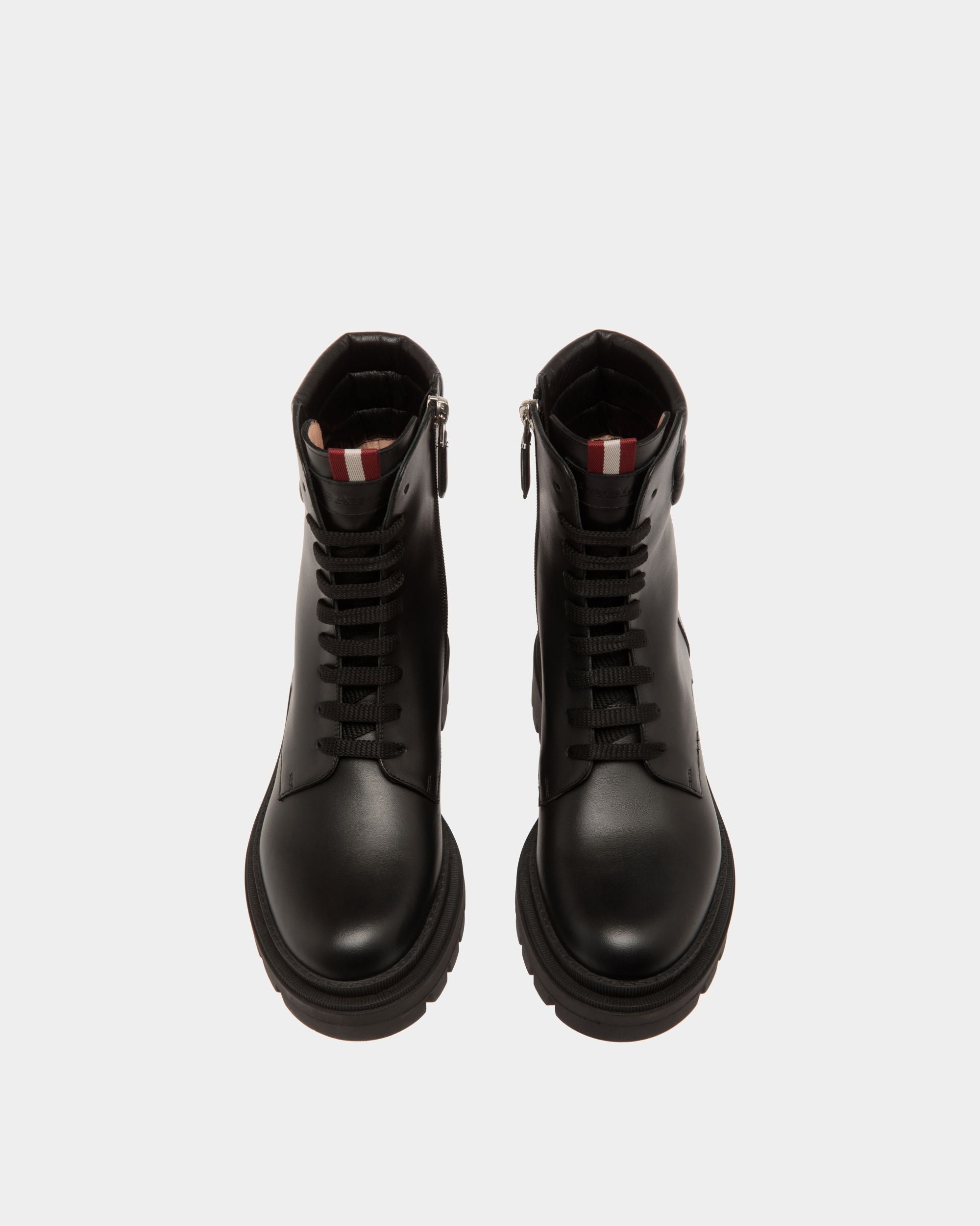 Booties In Black Leather - Donna - Bally - 04