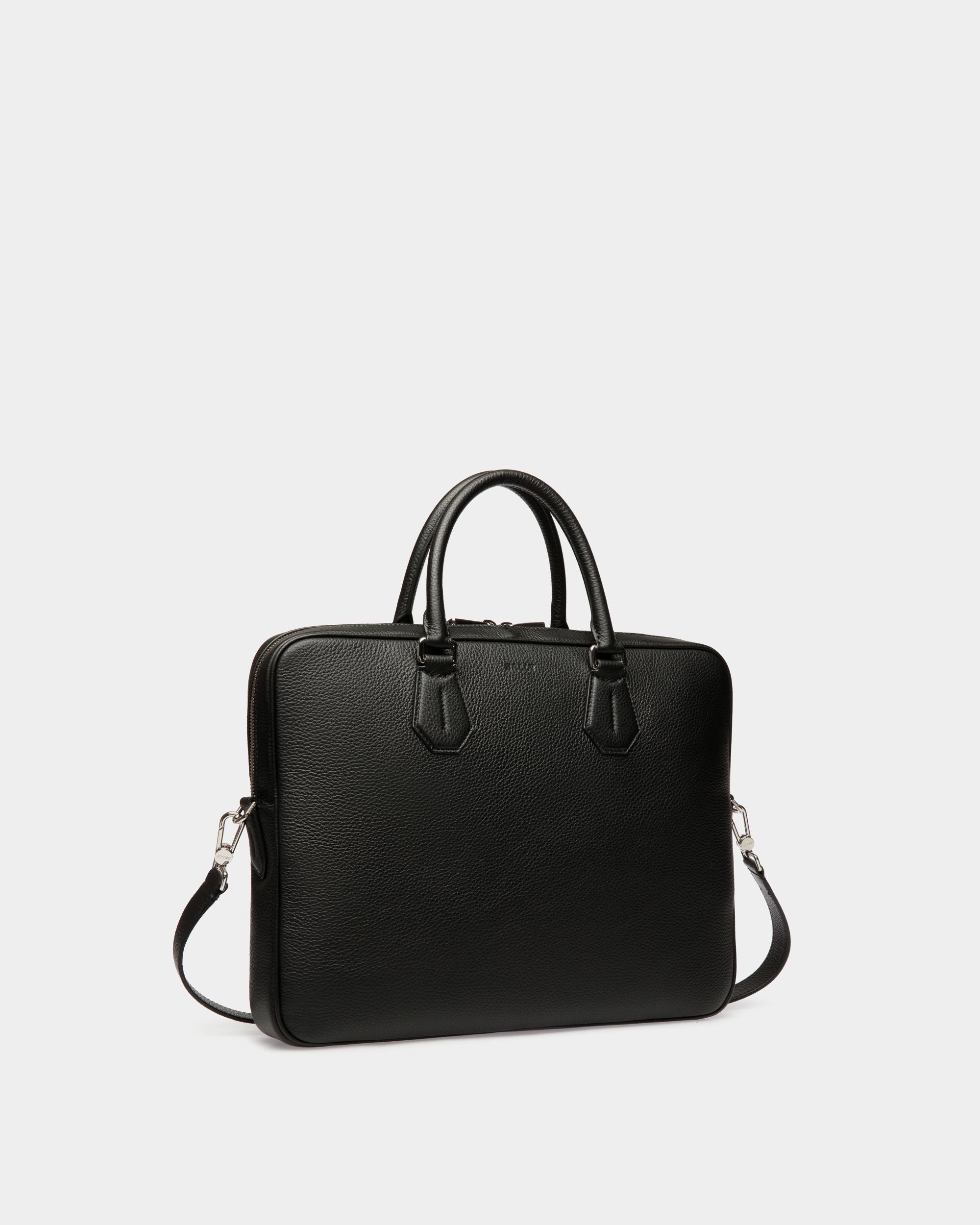 Business Bag In Black Leather - Uomo - Bally - 03