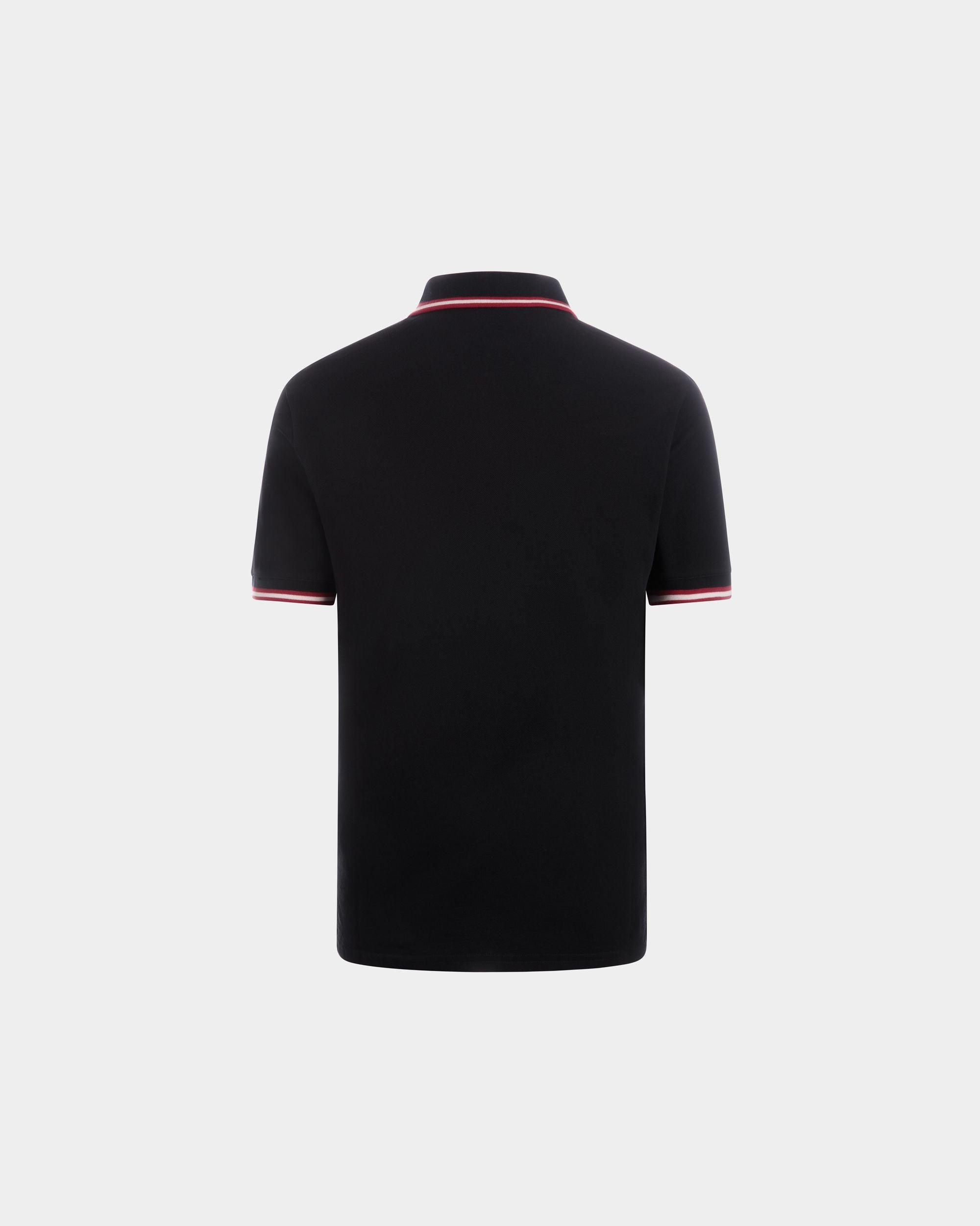 Polo In Cotone Piqué Nero - Uomo - Bally - 03