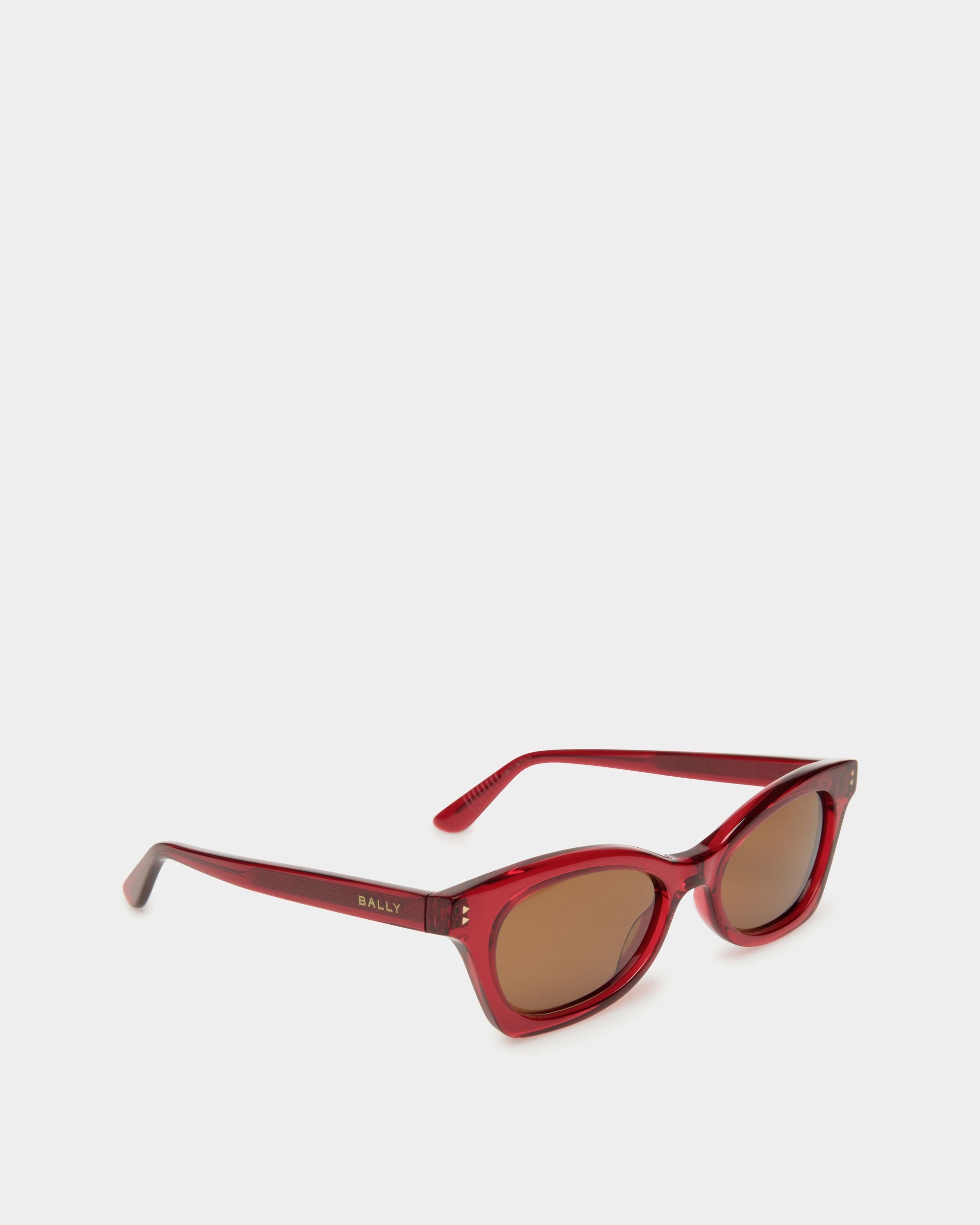 Occhiali Da Sole Sue In Acetato Rosso - Donna - Bally - 03