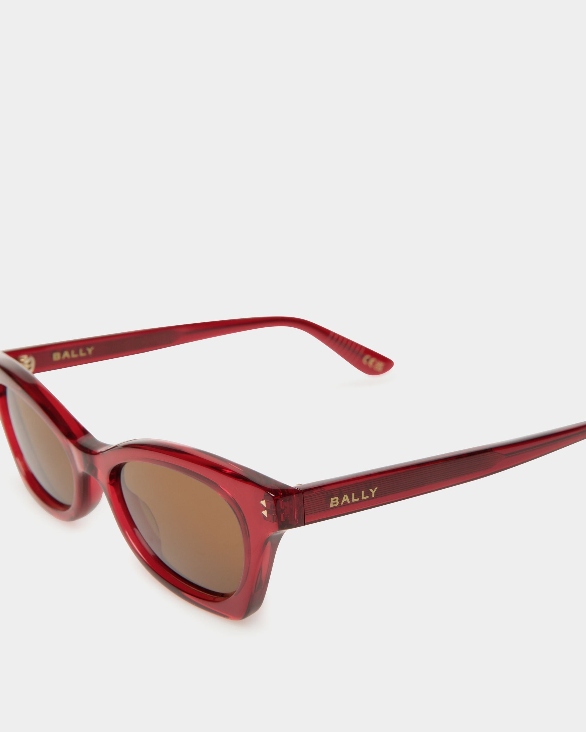 Occhiali Da Sole Sue In Acetato Rosso - Donna - Bally - 04