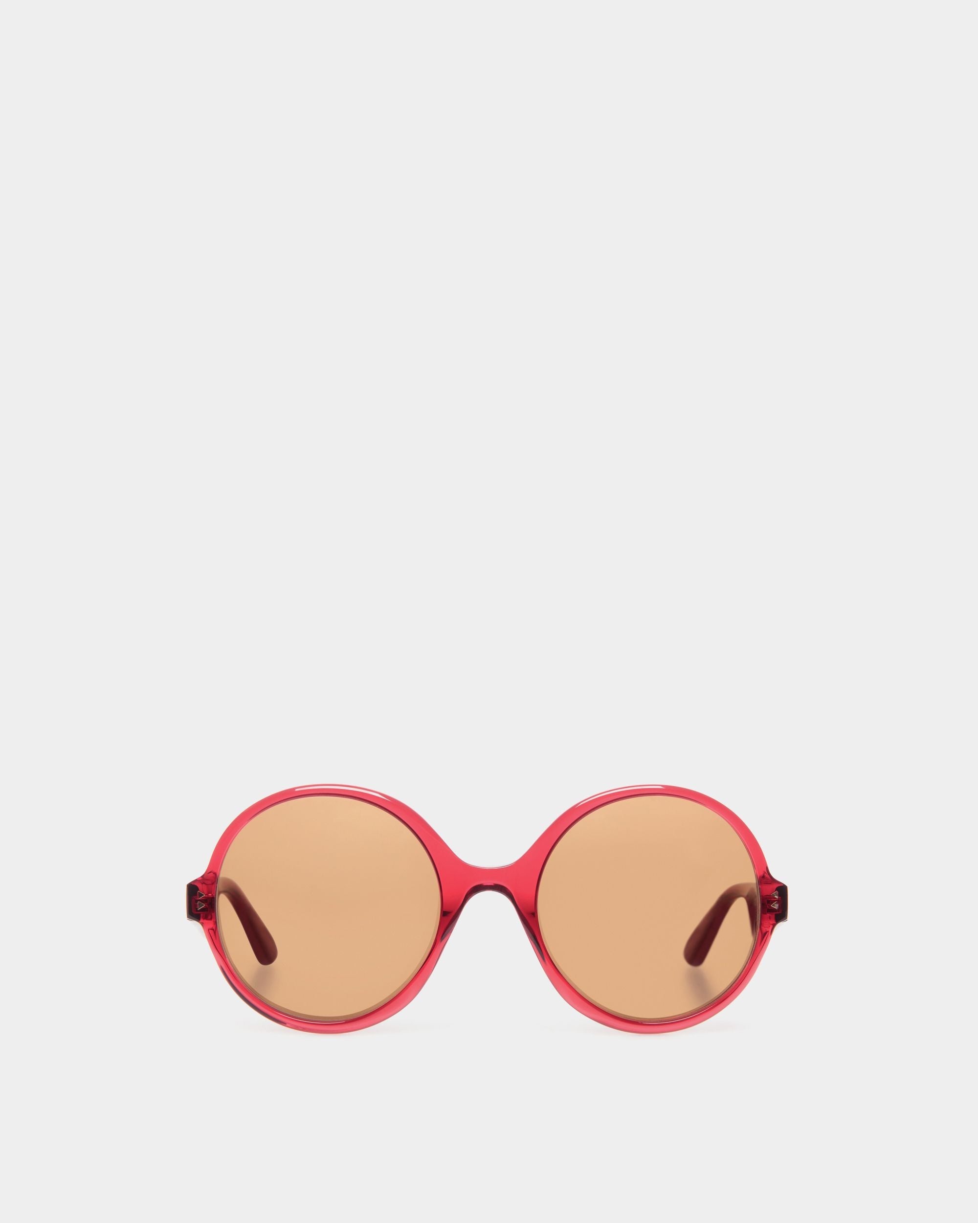 Occhiali Da Sole Ursula In Acetato Rosso - Donna - Bally - 01
