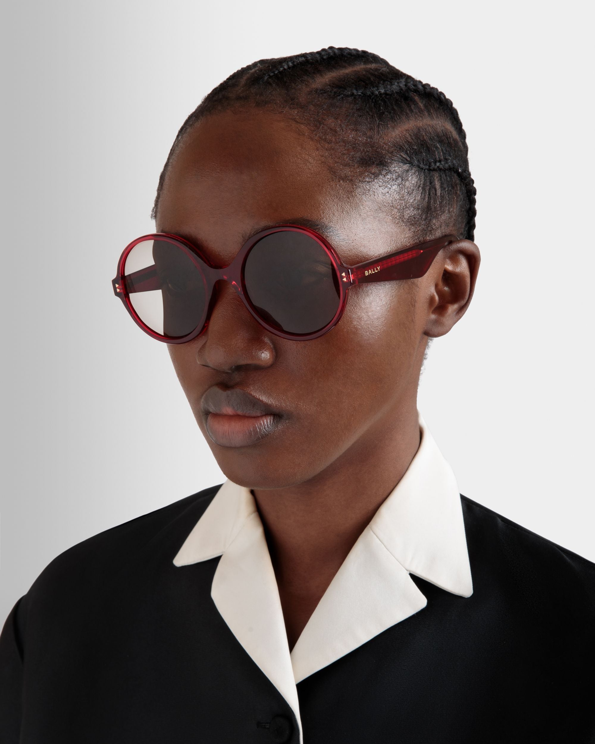 Occhiali Da Sole Ursula In Acetato Rosso - Donna - Bally - 02