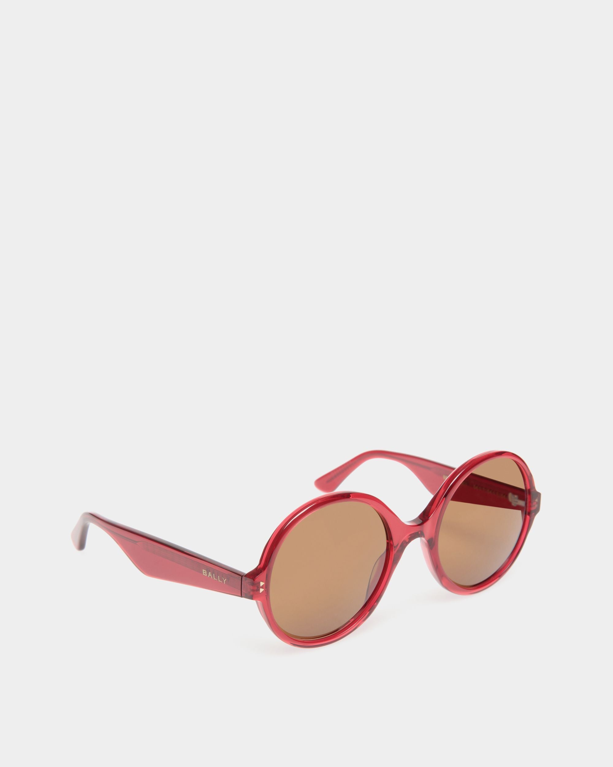 Occhiali Da Sole Ursula In Acetato Rosso - Donna - Bally - 03