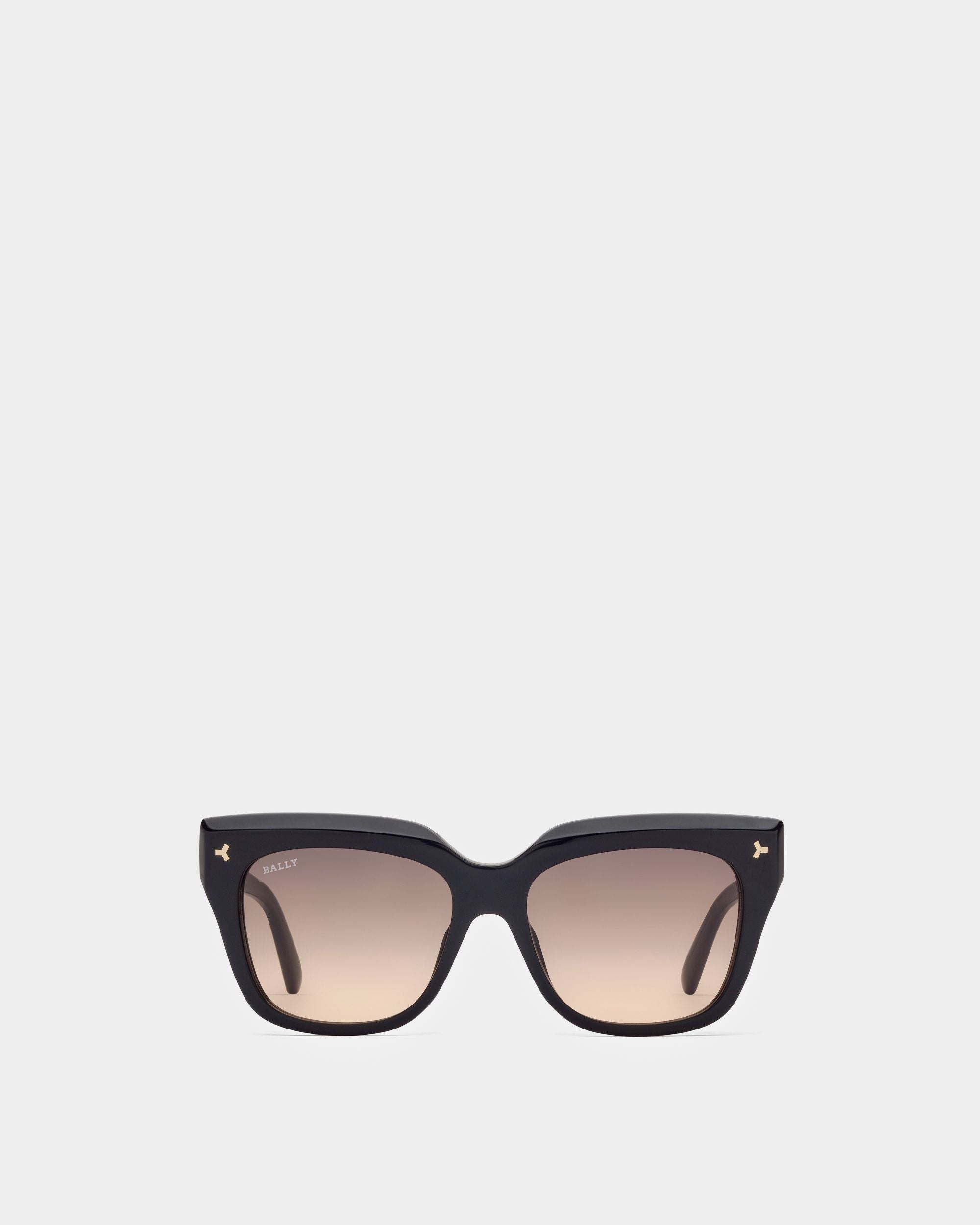 Stelli Occhiali Da Sole In Acetato Nero Lucido - Donna - Bally - 01