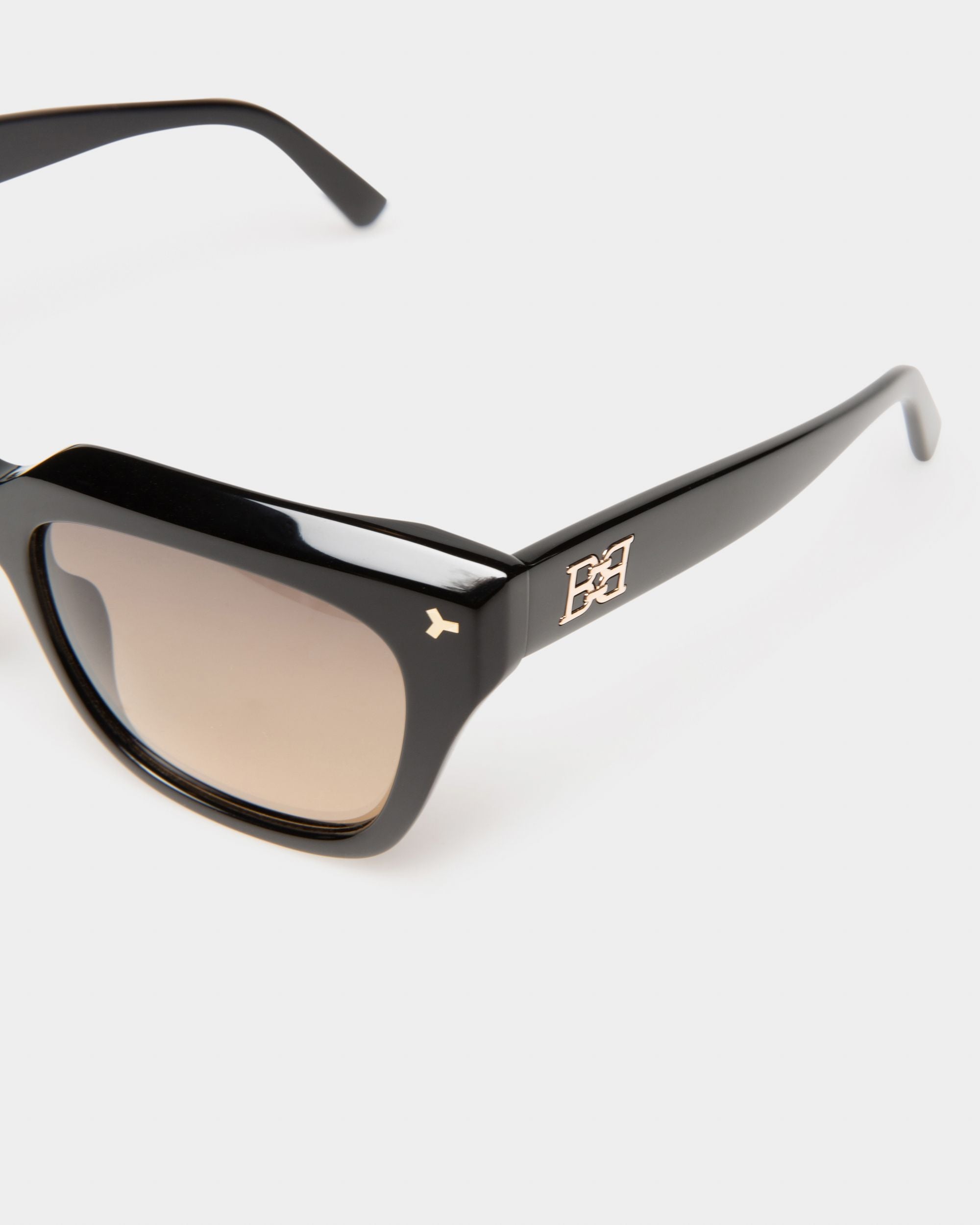 Stelli Occhiali Da Sole In Acetato Nero Lucido - Donna - Bally - 02