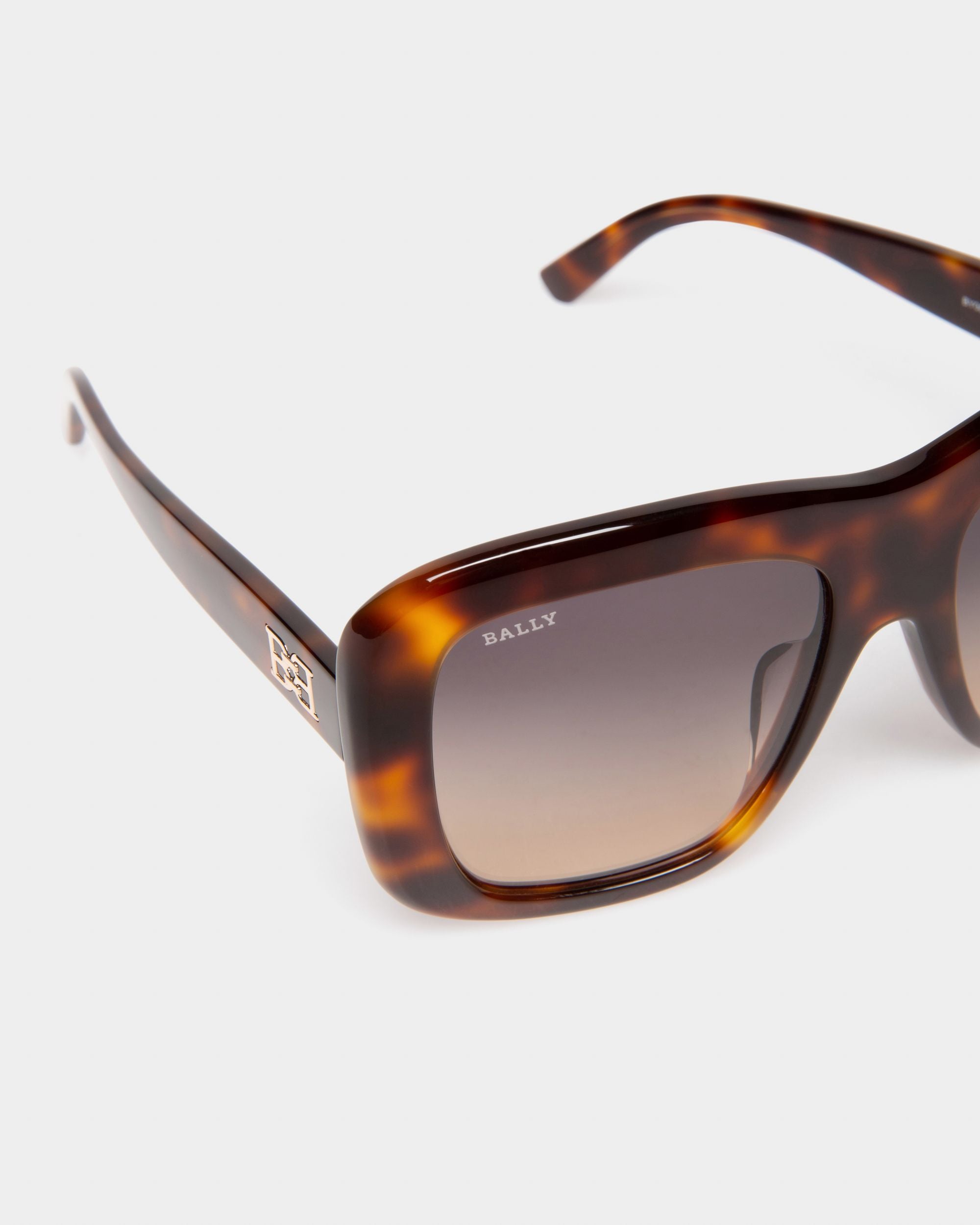 Constance Occhiali Da Sole In Acetato Avana Scuro - Donna - Bally - 02