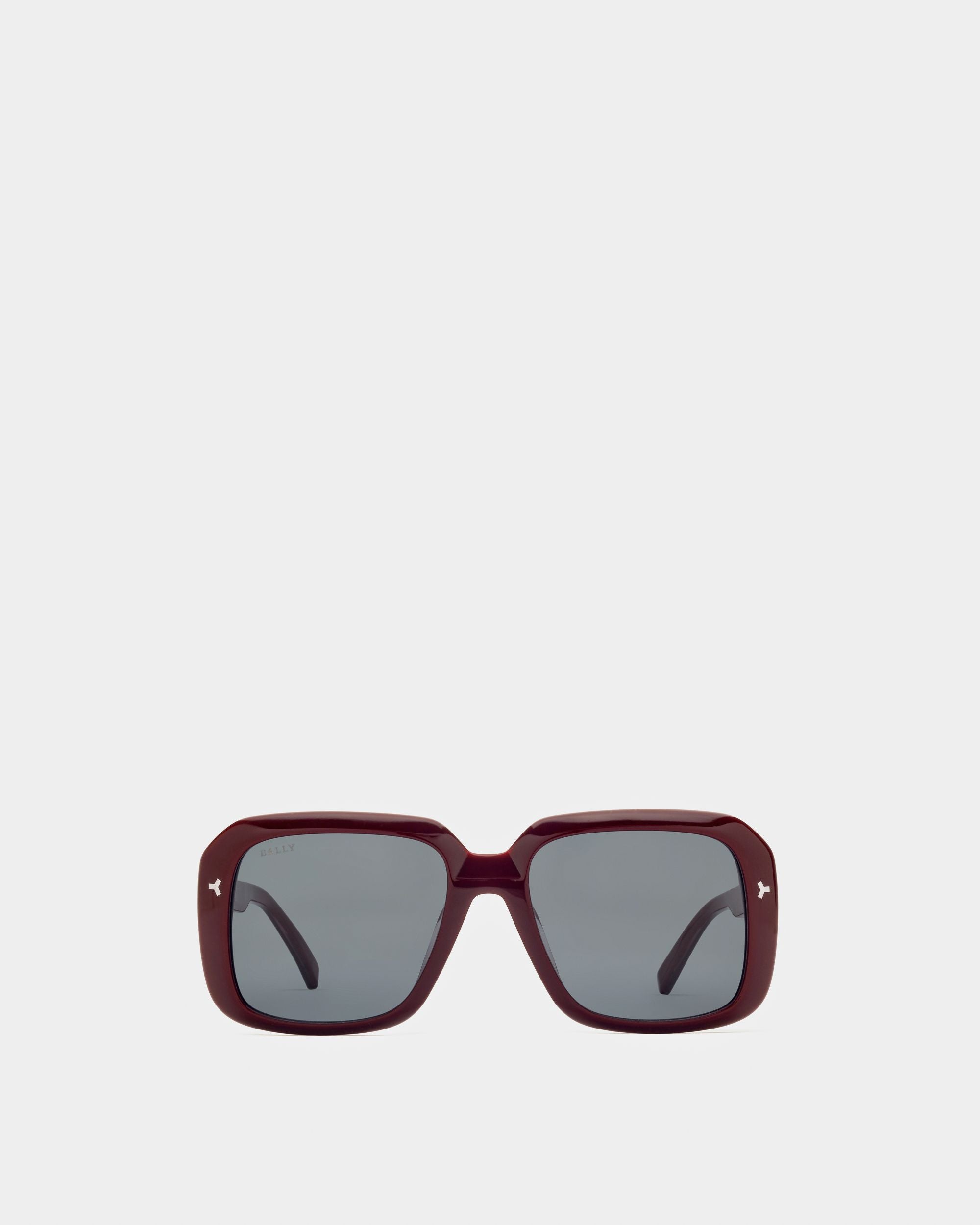 Thun Occhiali Da Sole In Acetato Bordeaux Lucido - Uomo - Bally - 01