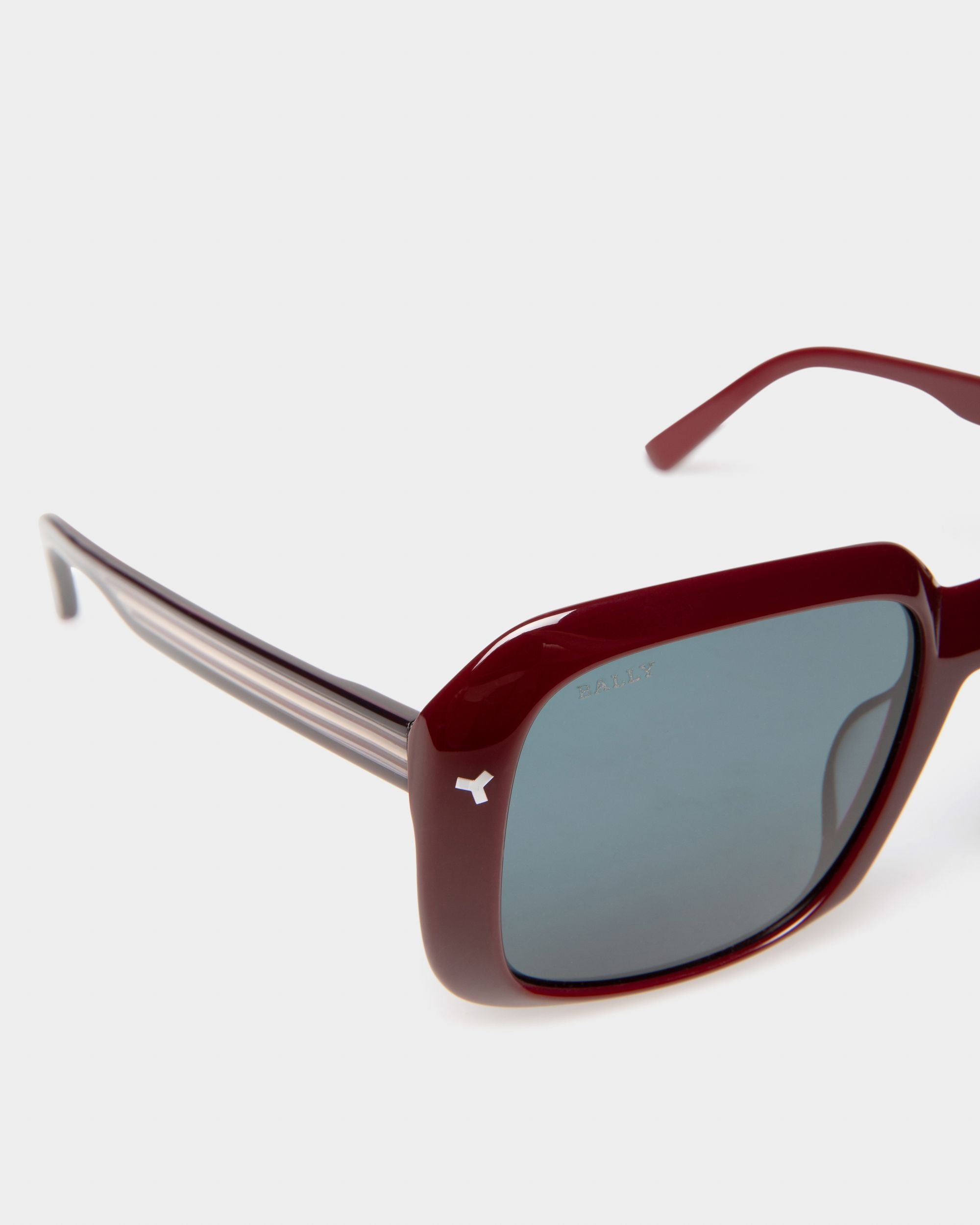 Thun Occhiali Da Sole In Acetato Bordeaux Lucido - Uomo - Bally - 02