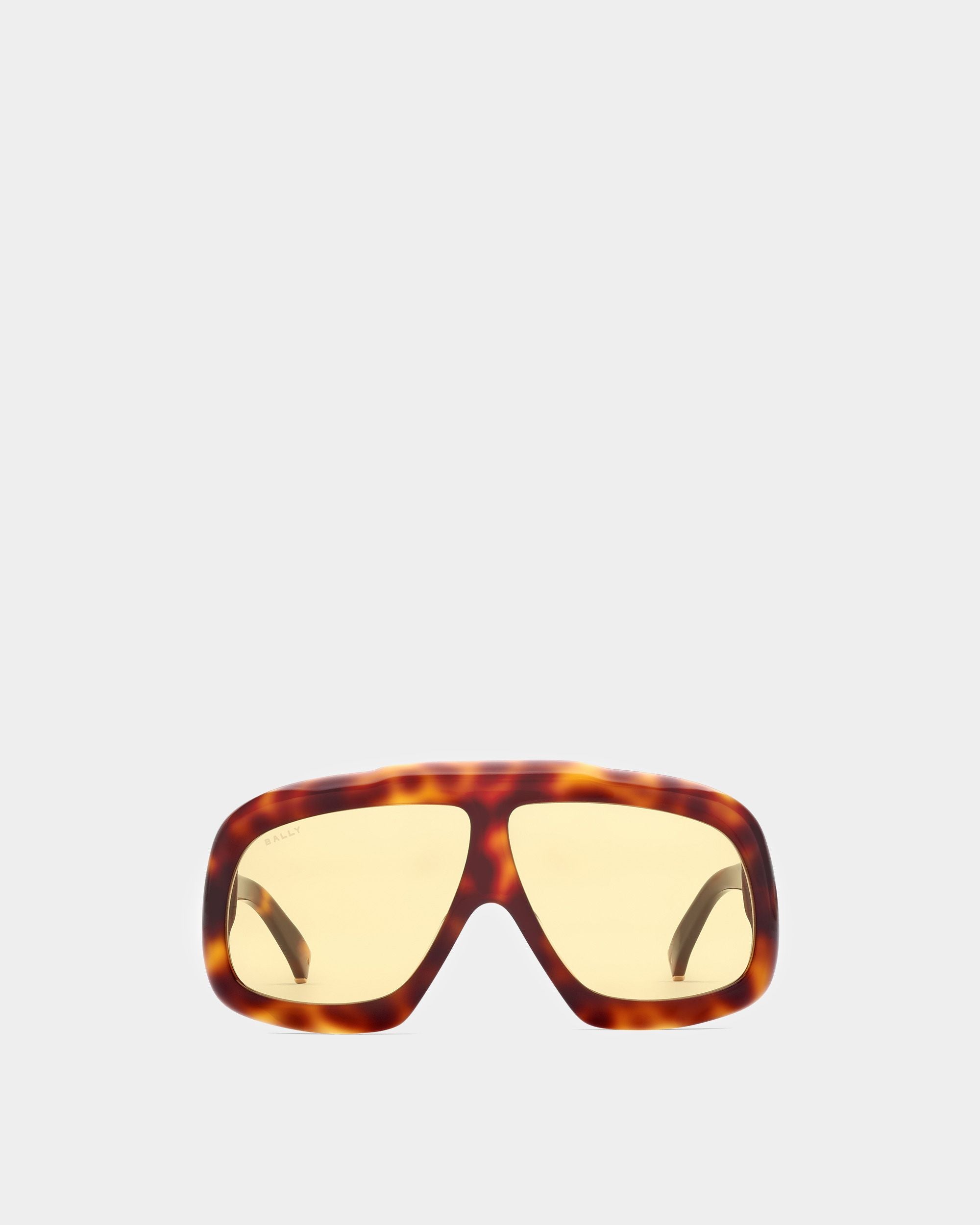 Occhiali Da Sole Eyger In Acetato Avana Con Lenti Gialle - Other - Bally - 01