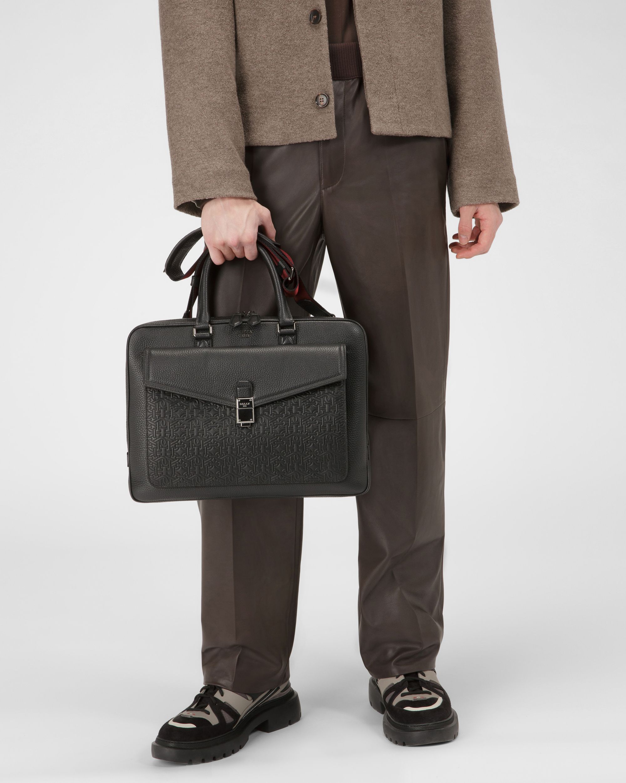 Bertho Valigetta In Pelle Nera - Uomo - Bally - 01
