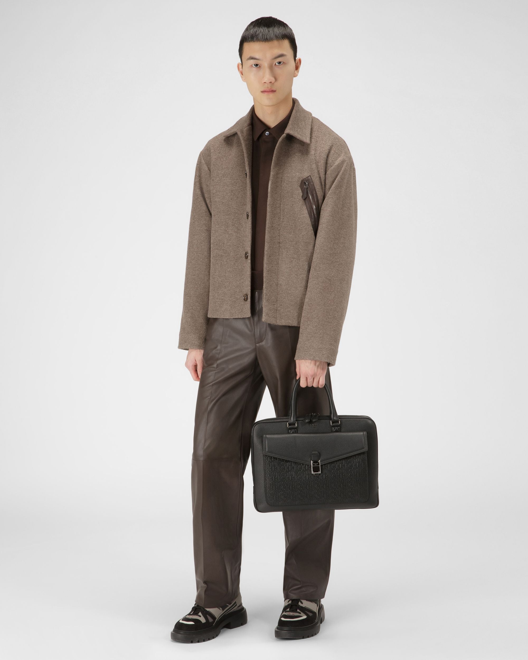 Bertho Valigetta In Pelle Nera - Uomo - Bally - 02