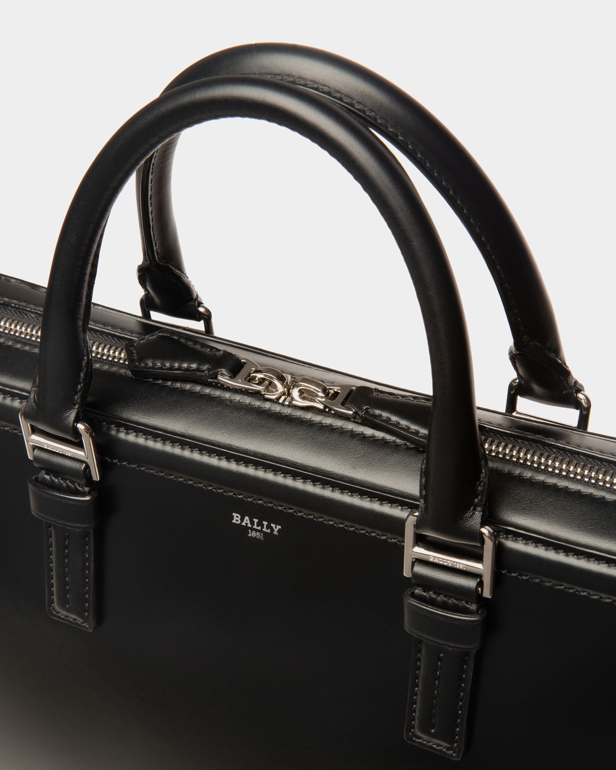 Sergy Valigetta In Pelle Nera - Uomo - Bally - 05