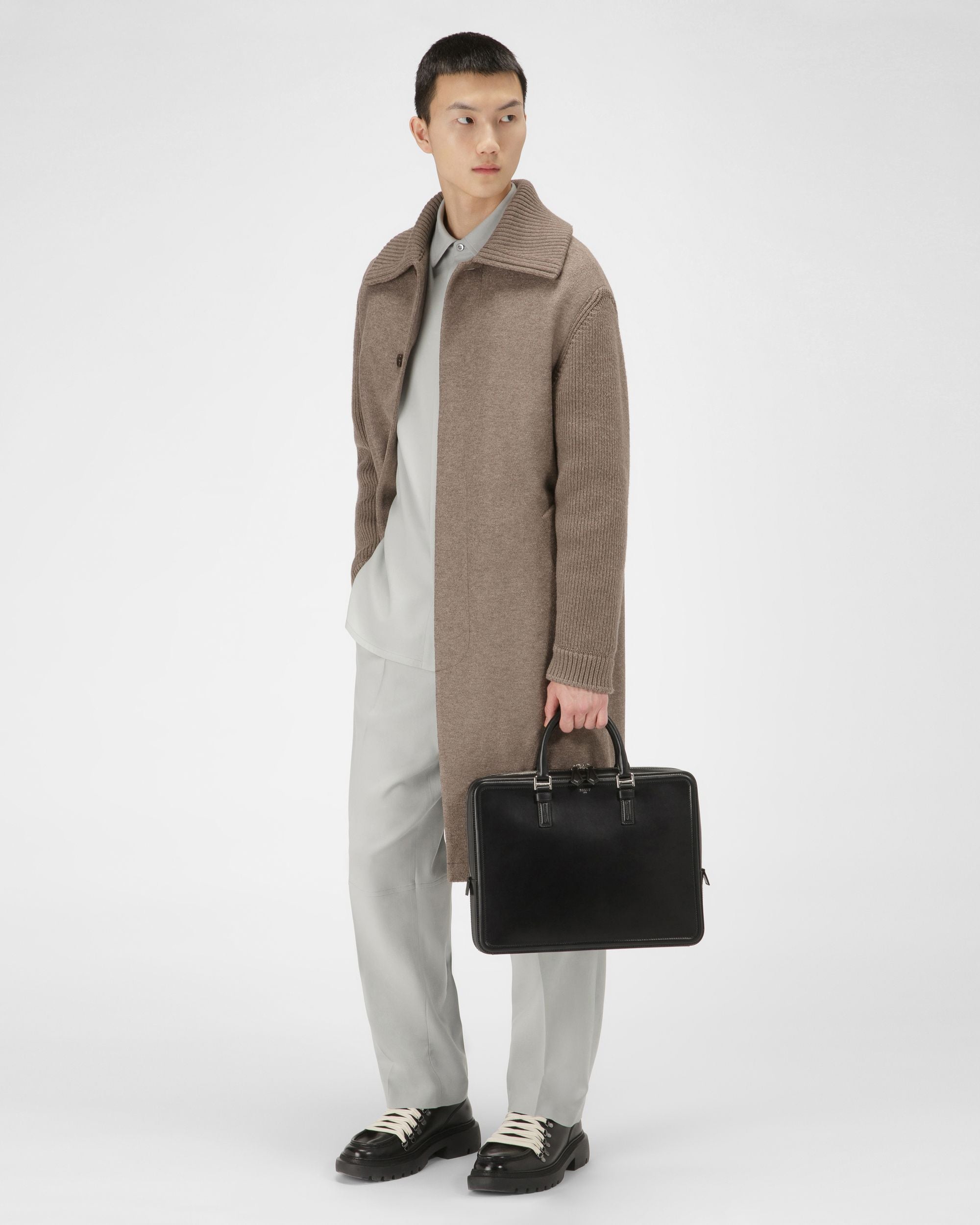 Sergy Valigetta In Pelle Nera - Uomo - Bally - 06