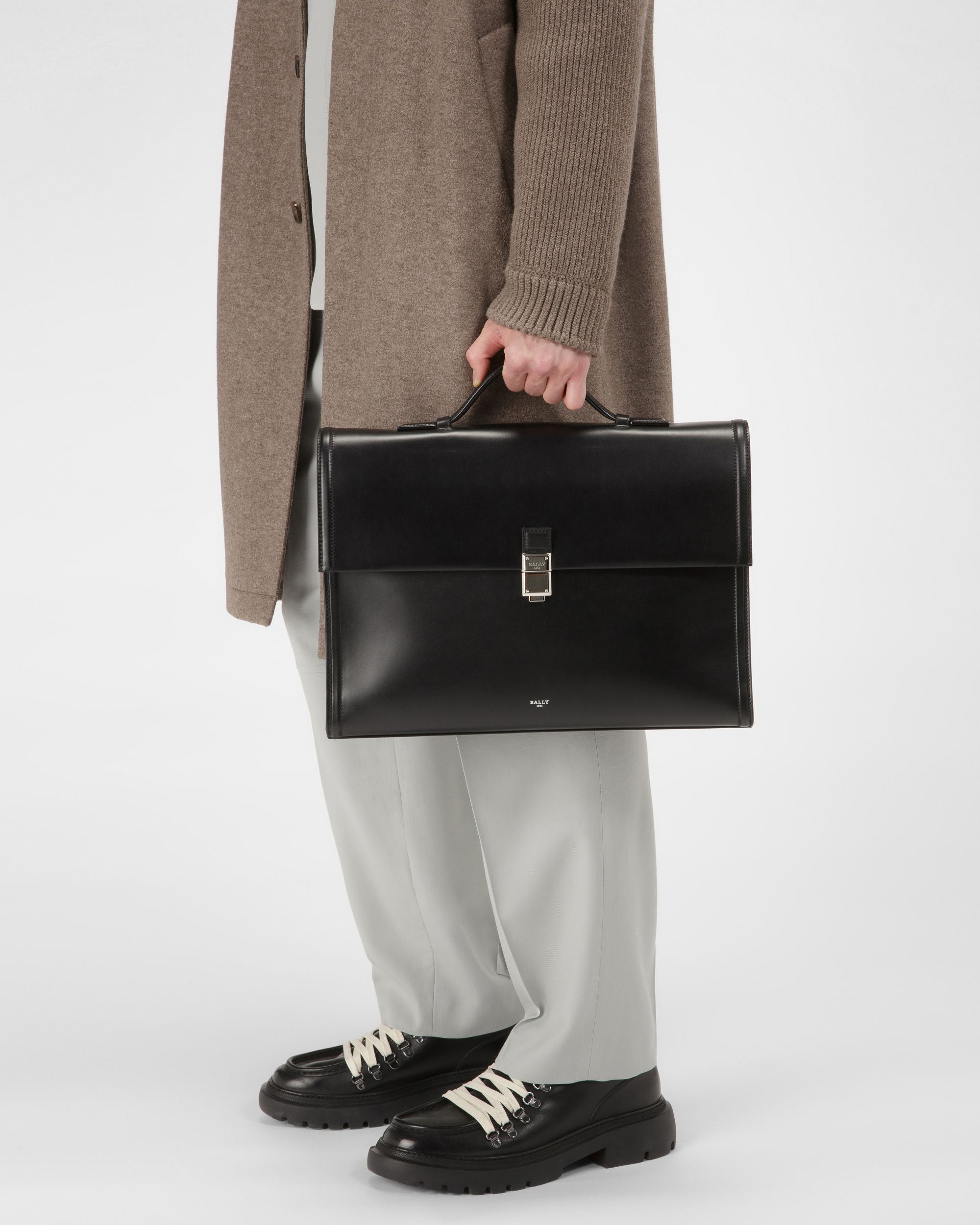 Soroh Ventiquattrore In Pelle Nera - Uomo - Bally - 02