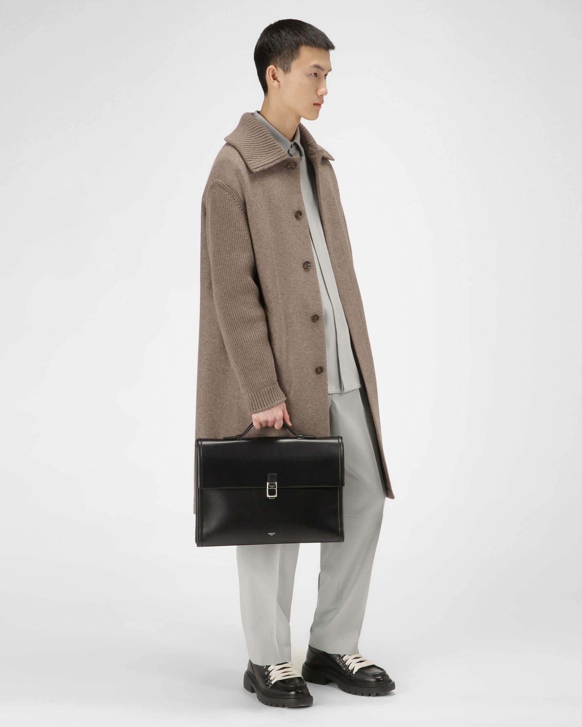 Soroh Ventiquattrore In Pelle Nera - Uomo - Bally - 05