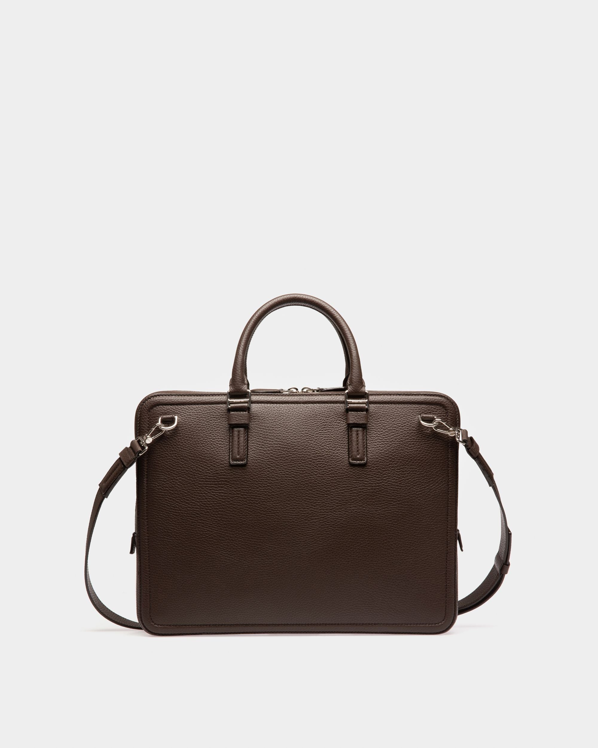 Sergy Borsa Da Lavoro In Pelle Marrone Scuro - Uomo - Bally - 03