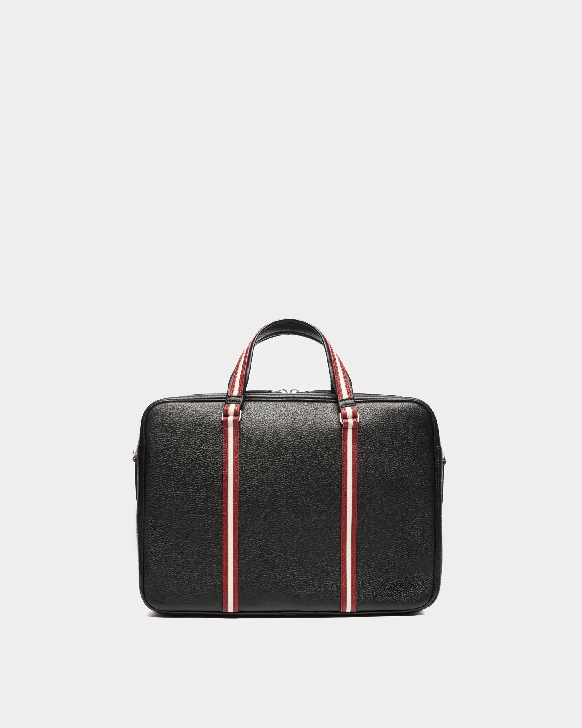 Cartella Code In Pelle Zigrinata Nera - Uomo - Bally - 02
