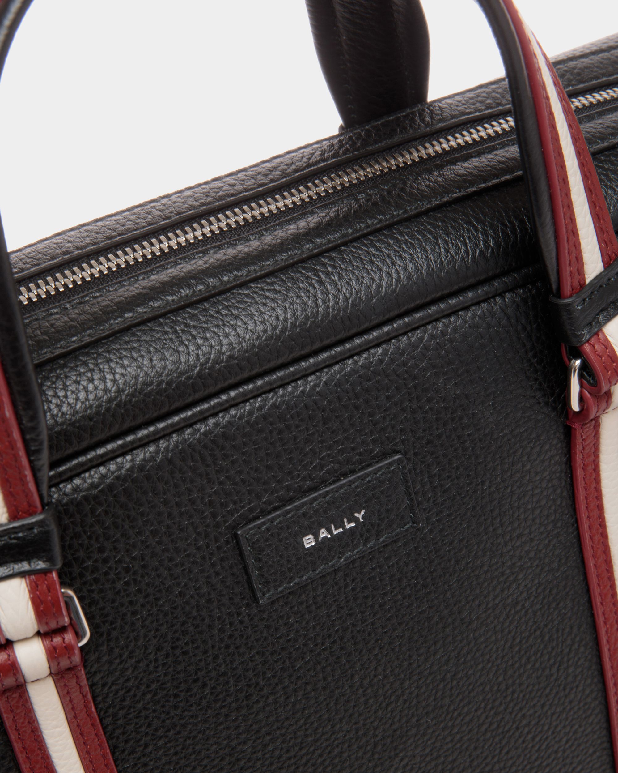 Cartella Code In Pelle Zigrinata Nera - Uomo - Bally - 05