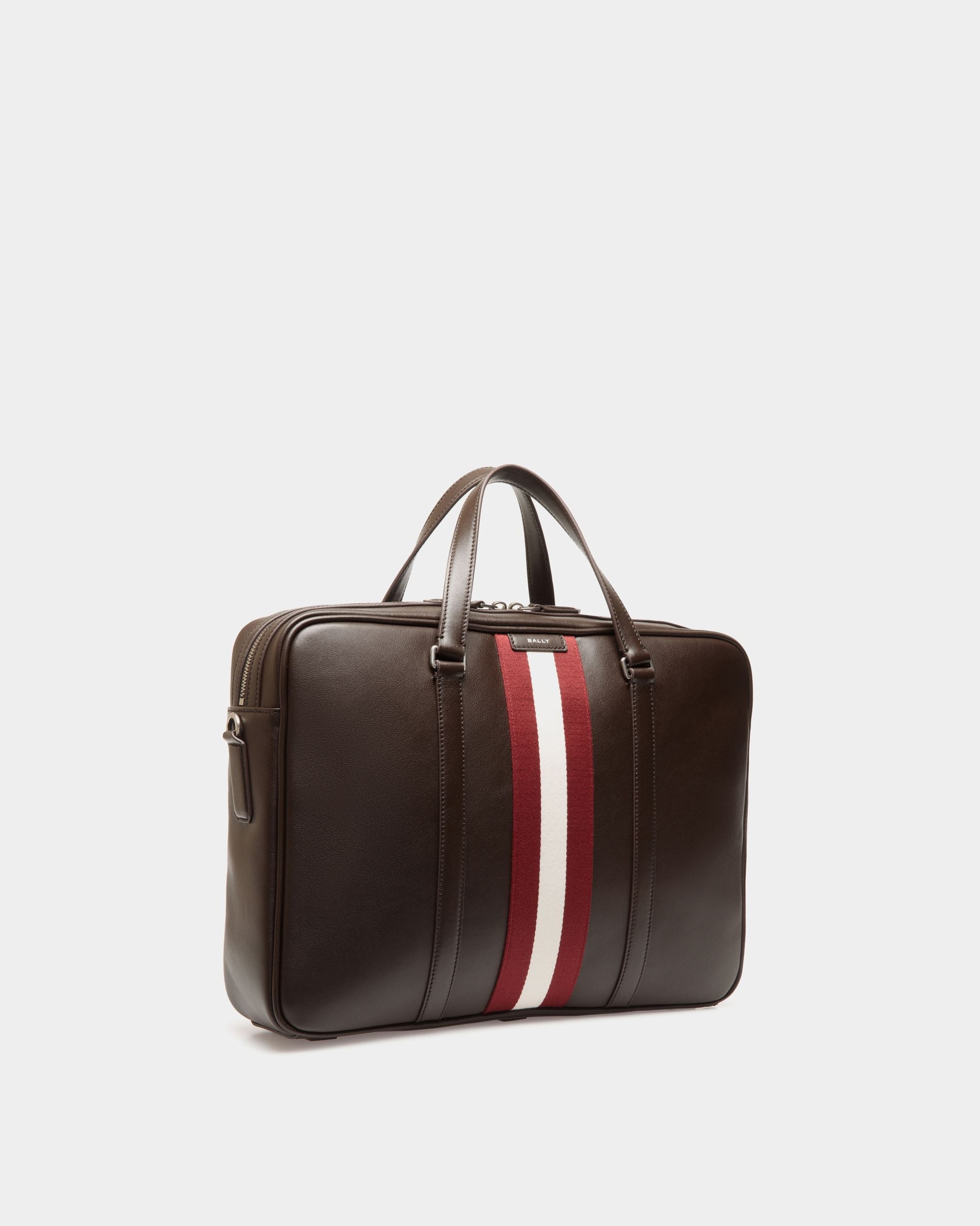 Cartella Code In Pelle Color Ebano - Uomo - Bally - 04