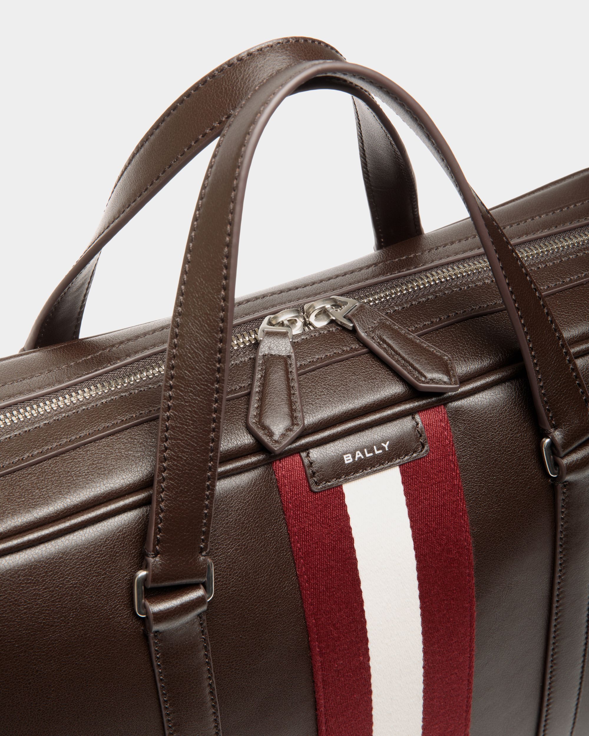 Cartella Code In Pelle Color Ebano - Uomo - Bally - 06