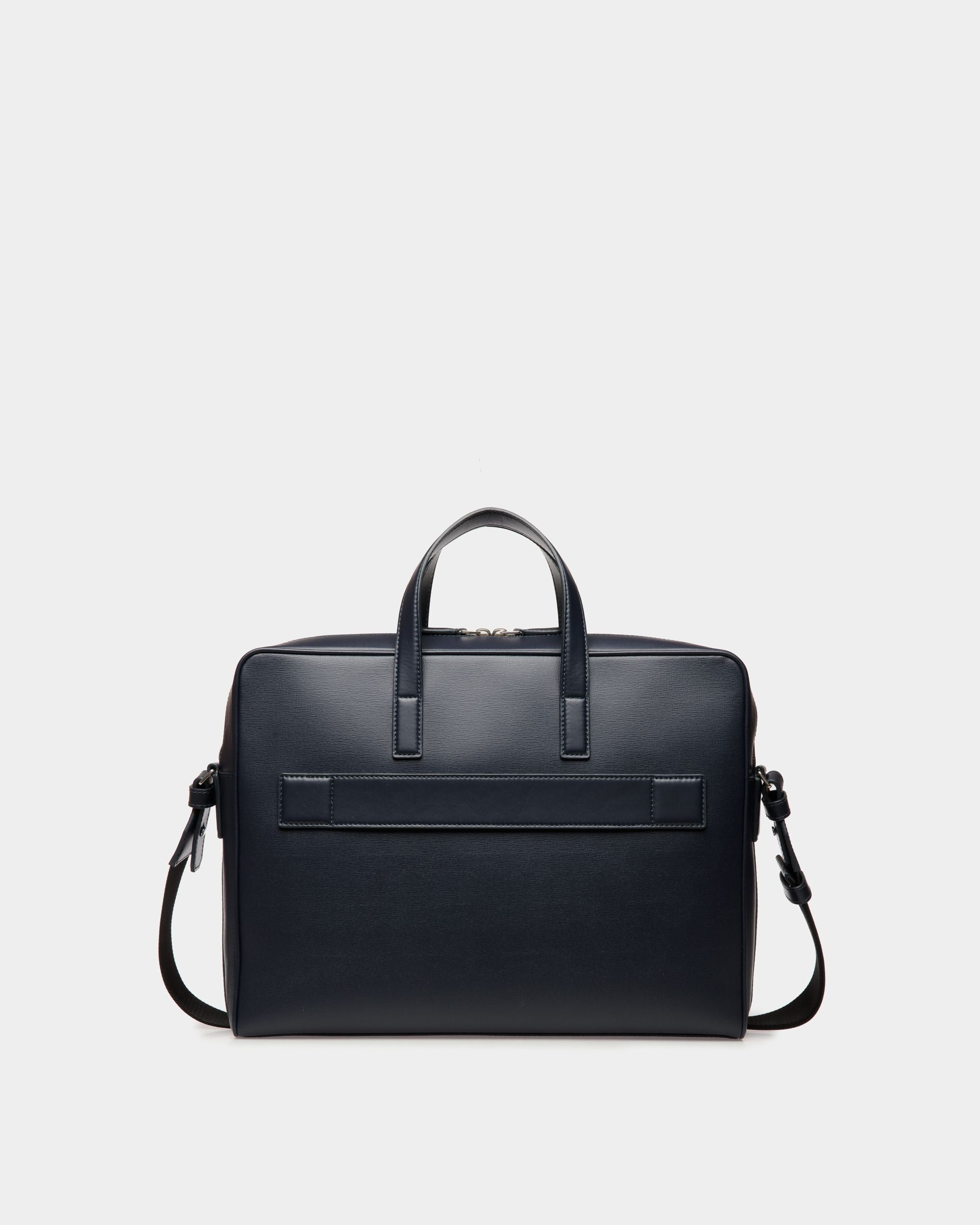 Cartella Mythos In Pelle Riciclata Navy Blue - Uomo - Bally - 03