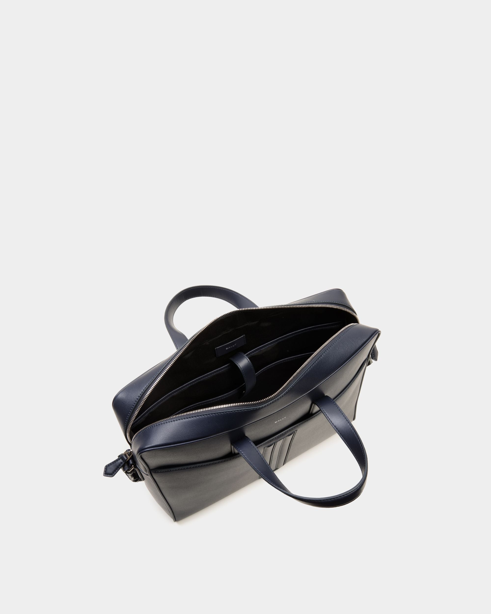 Cartella Mythos In Pelle Riciclata Navy Blue - Uomo - Bally - 05