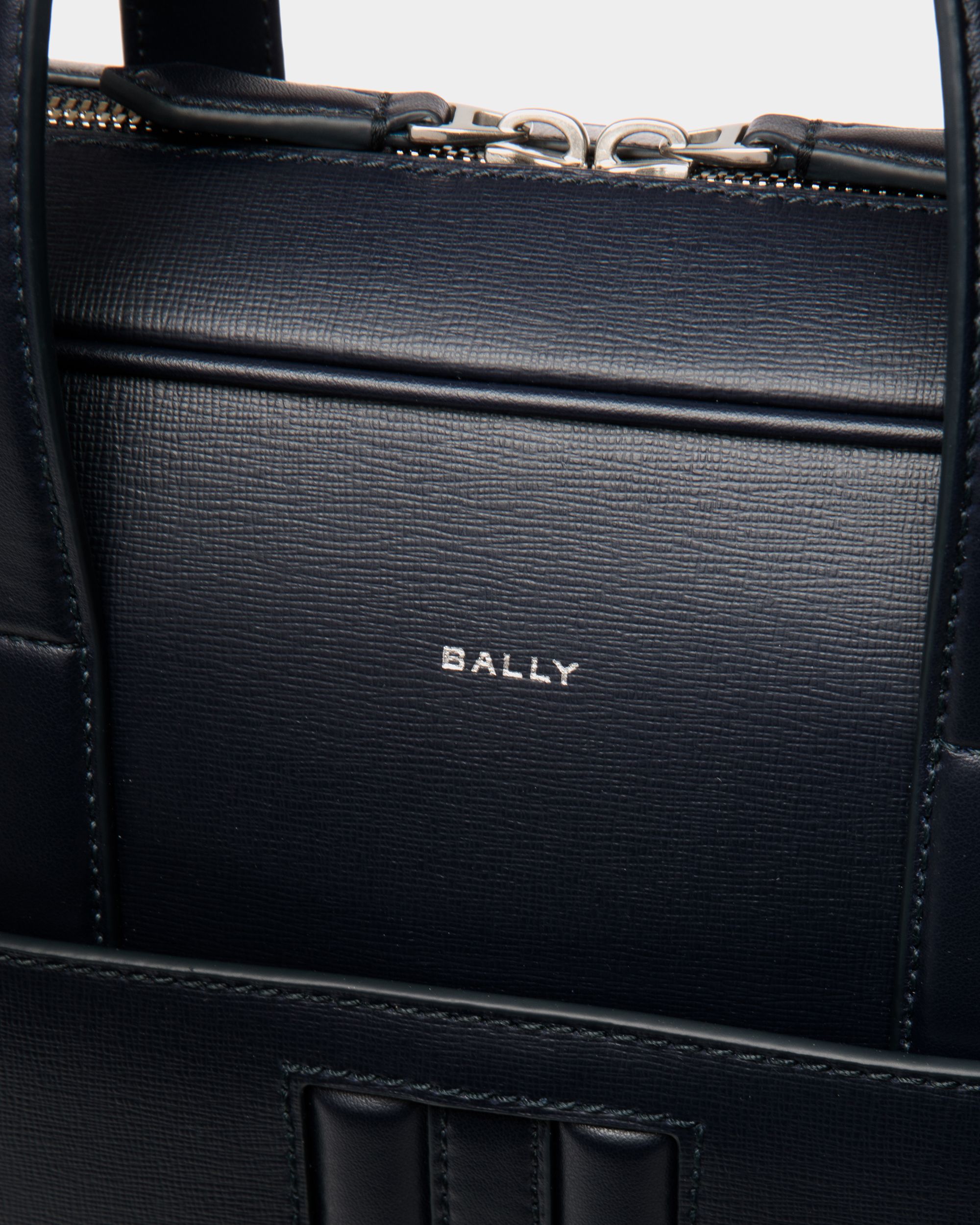 Cartella Mythos In Pelle Riciclata Navy Blue - Uomo - Bally - 06
