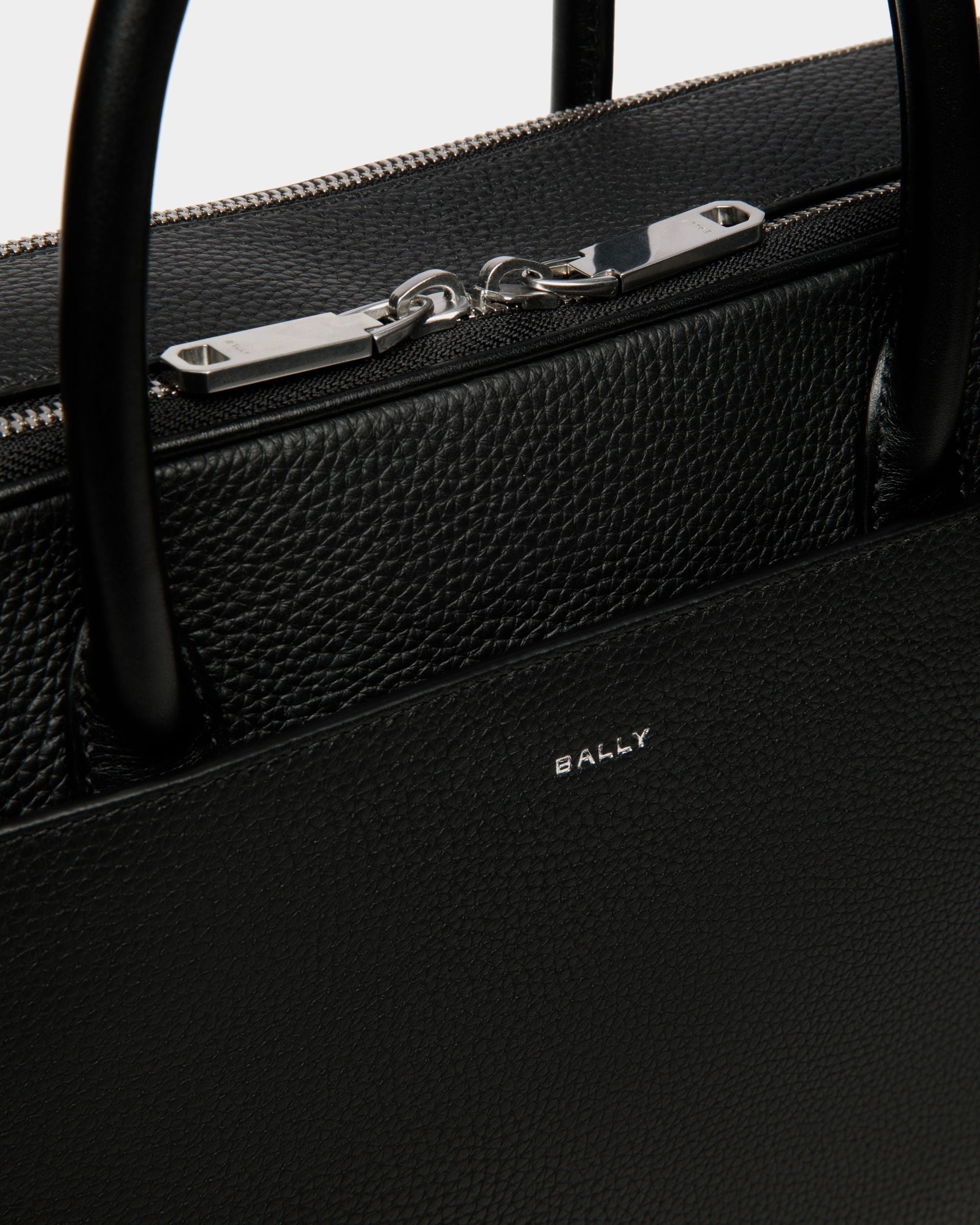 Cartella Oeden In Pelle Nera - Uomo - Bally - 04