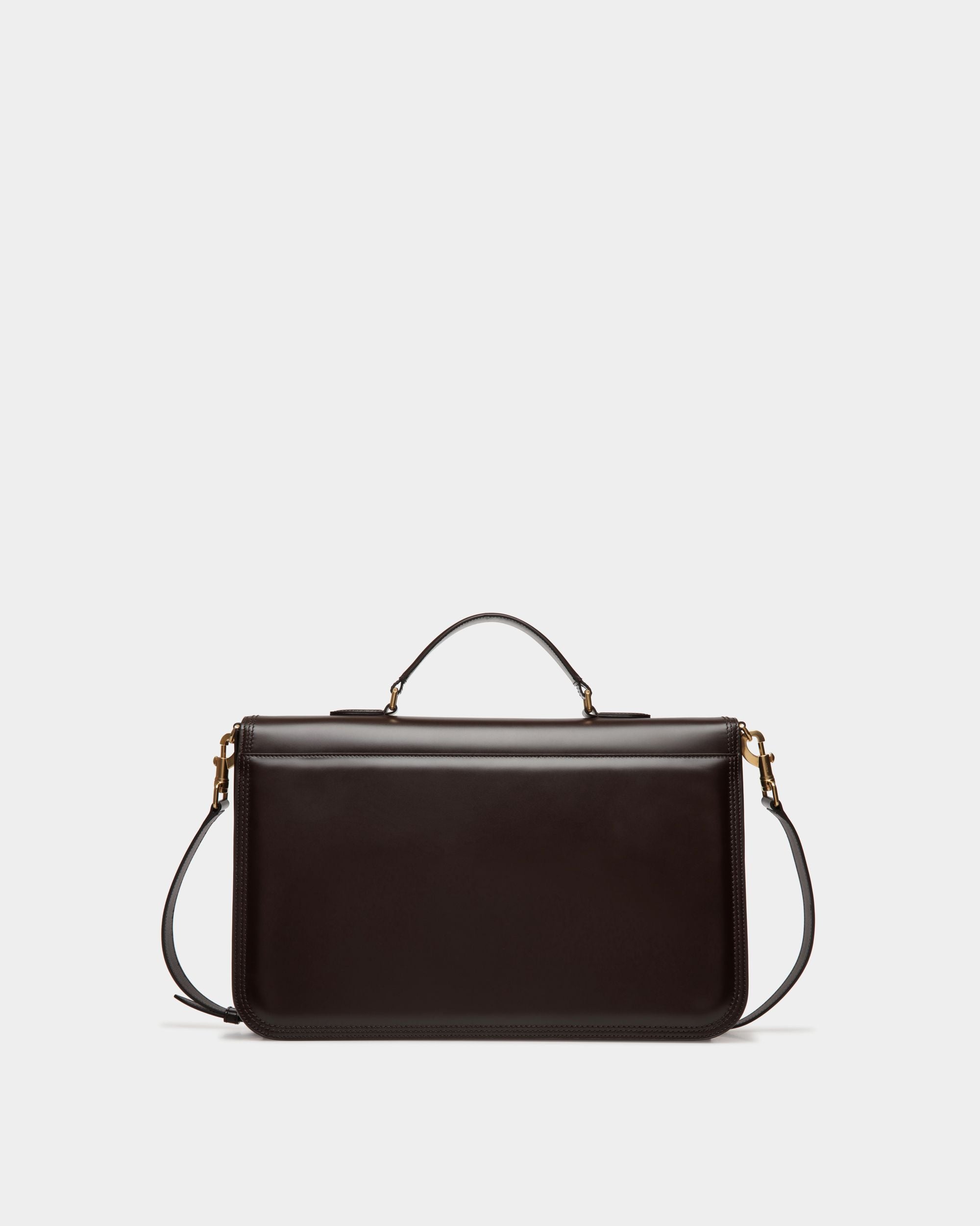 Beckett Briefcase In Ebano Leather - Uomo - Bally - 03