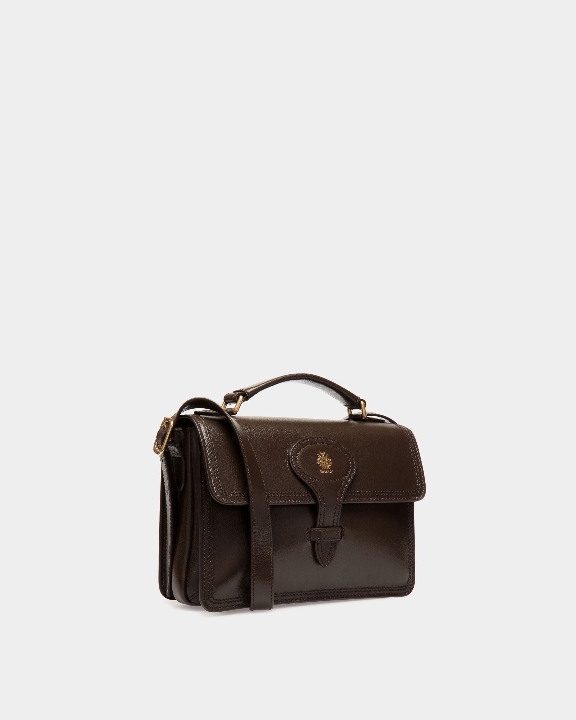 Borsa A Tracolla Beckett In Pelle Color Ebano - Uomo - Bally - 03