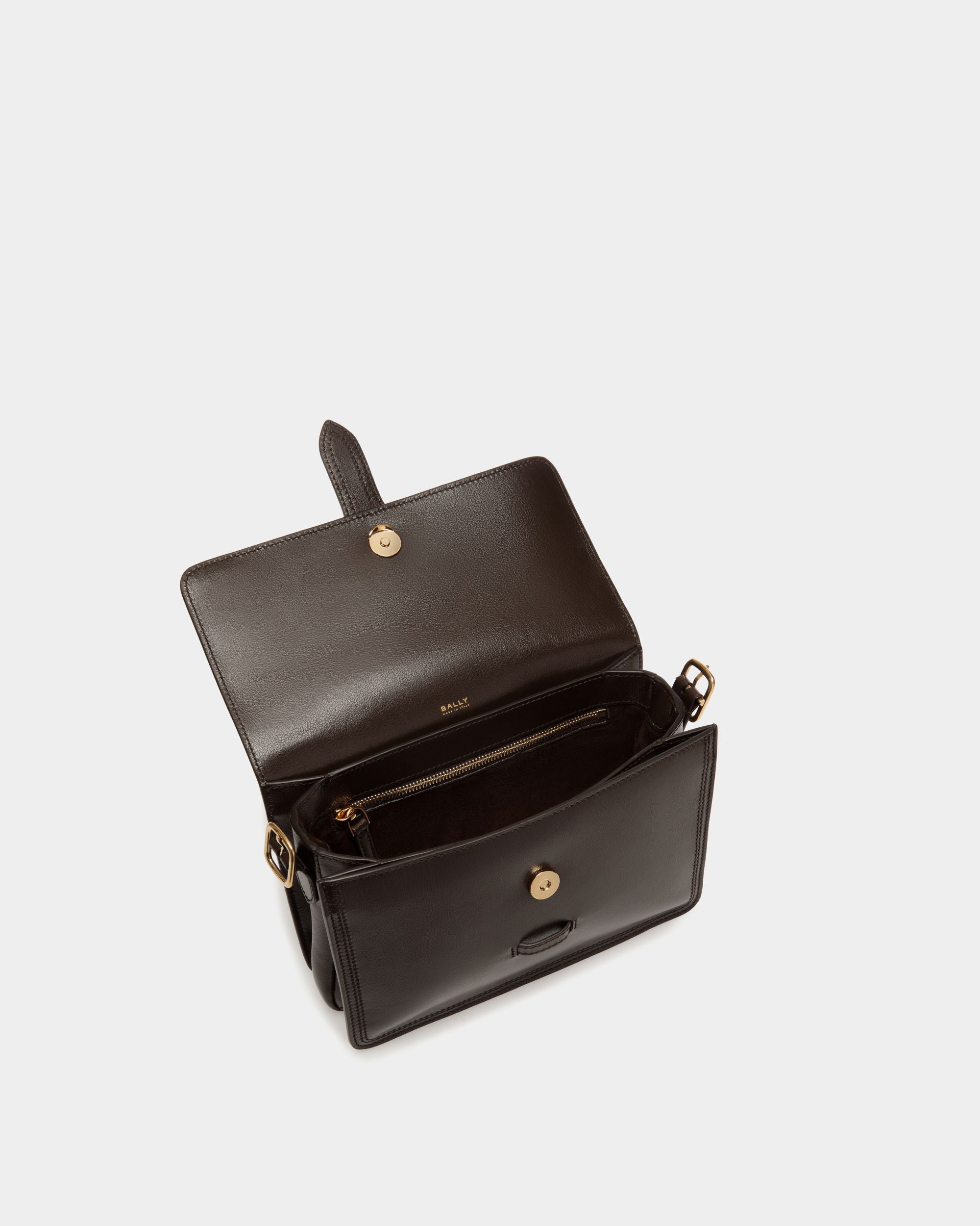 Borsa A Tracolla Beckett In Pelle Color Ebano - Uomo - Bally - 04
