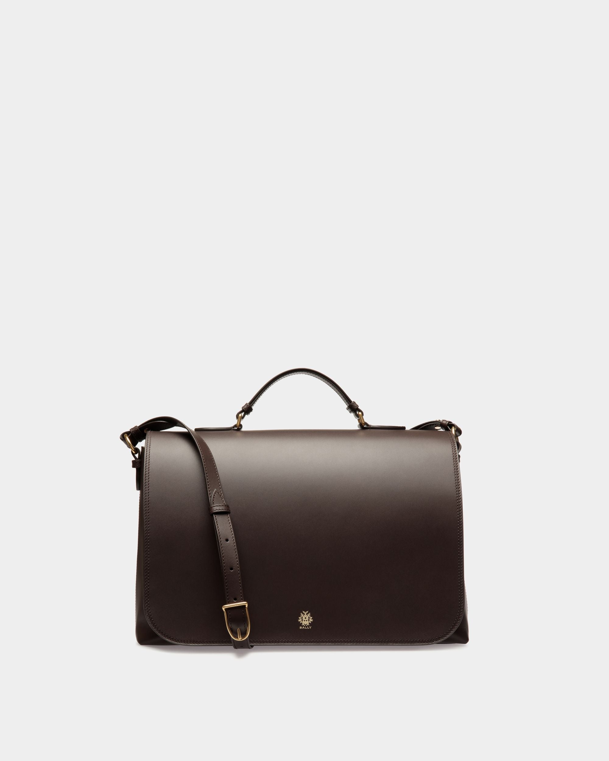 Borsa A Tracolla Ray In Pelle Color Ebano - Uomo - Bally - 01