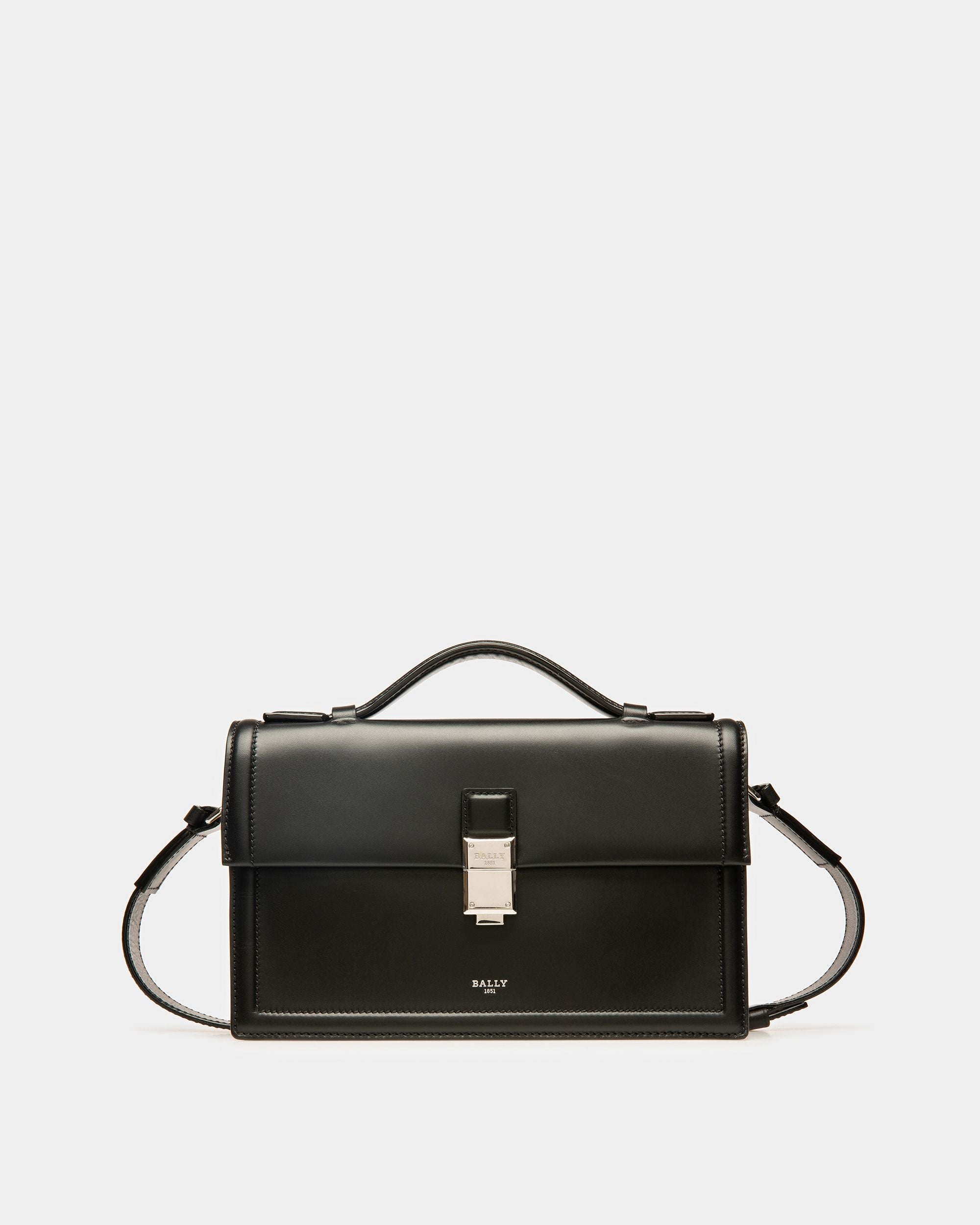 Scrinio Borsa A Tracolla In Pelle Nera - Uomo - Bally - 01