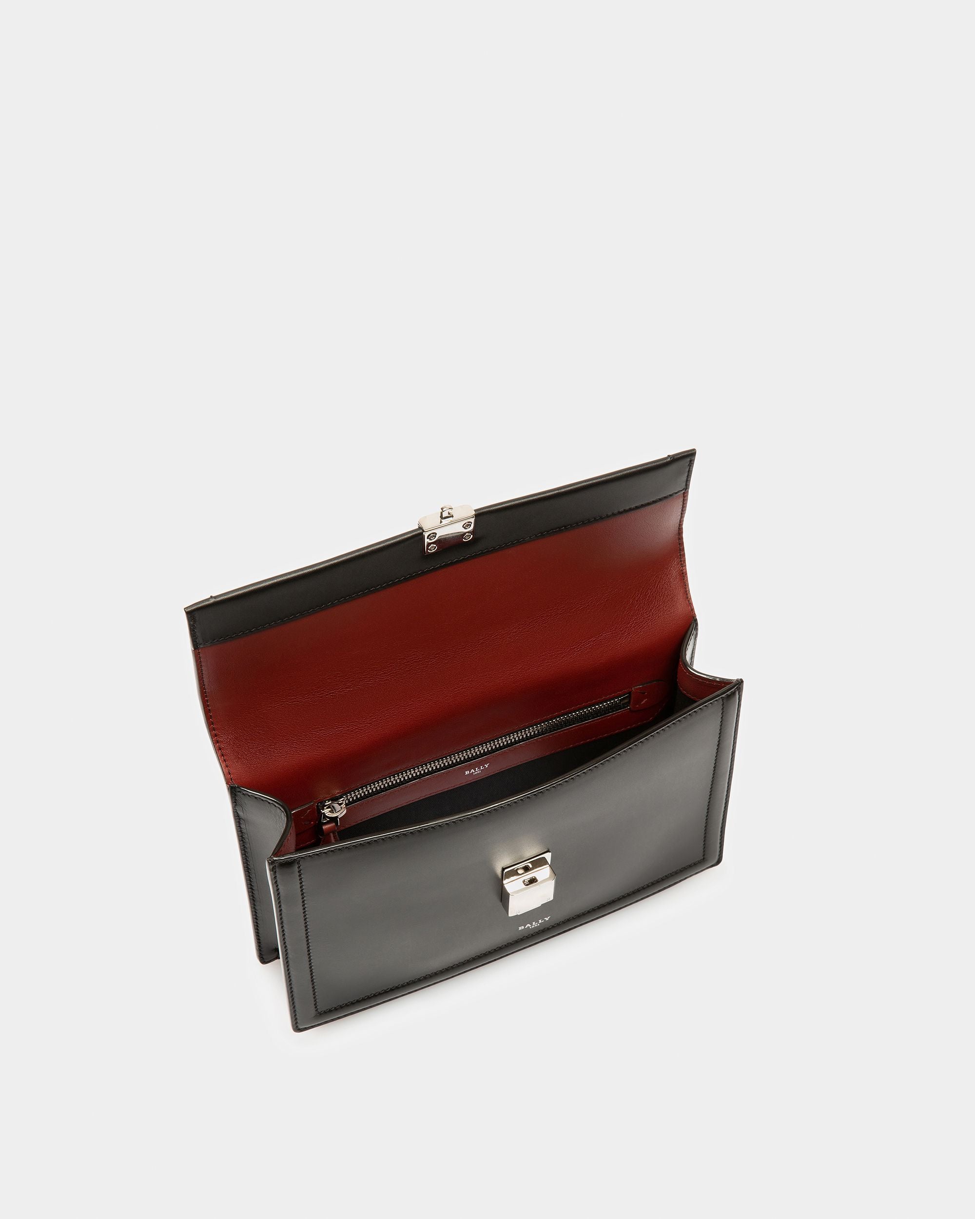 Scrinio Borsa A Tracolla In Pelle Nera - Uomo - Bally - 04