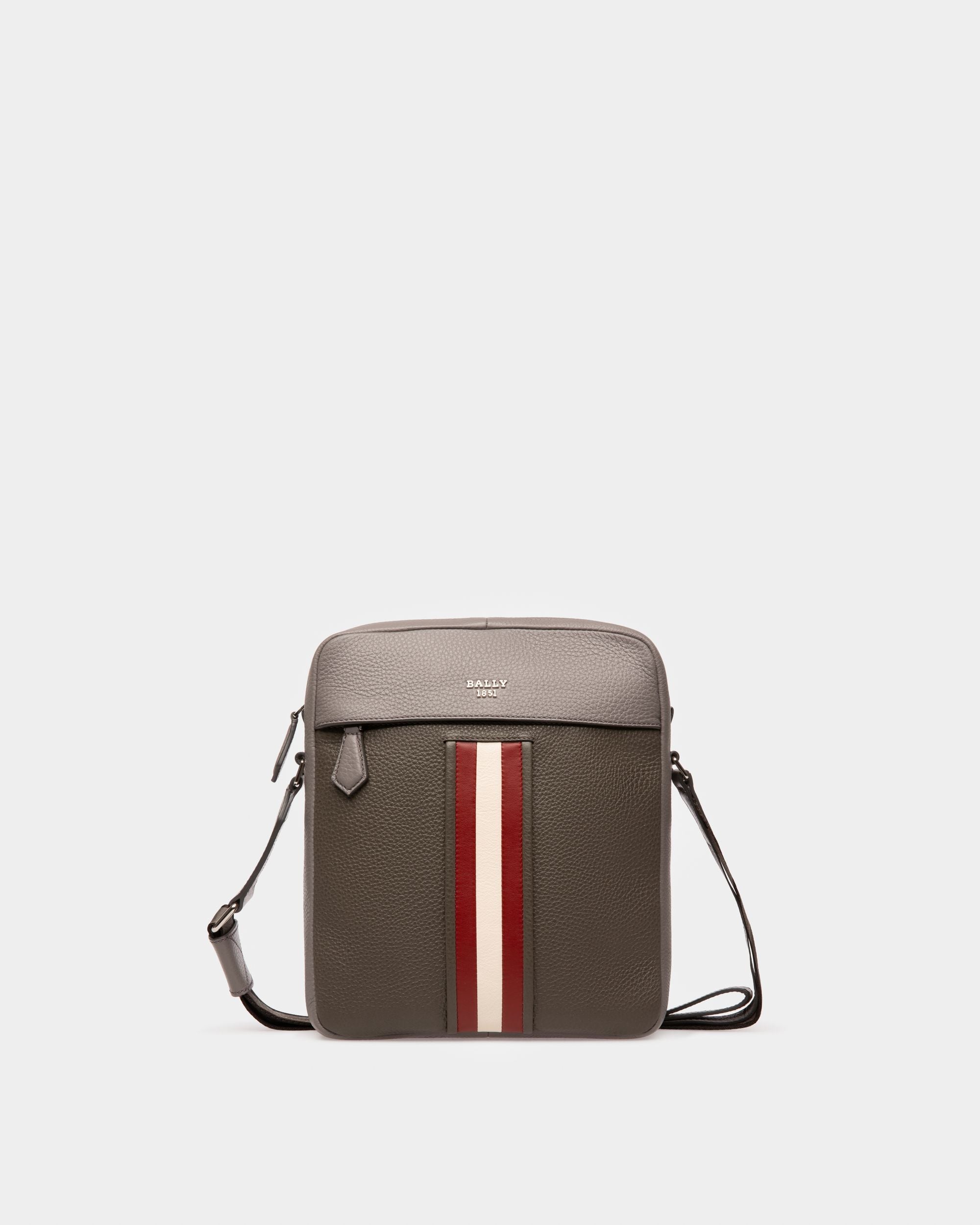 Holm Borsa A Tracolla In Pelle Verde Militare - Uomo - Bally - 01