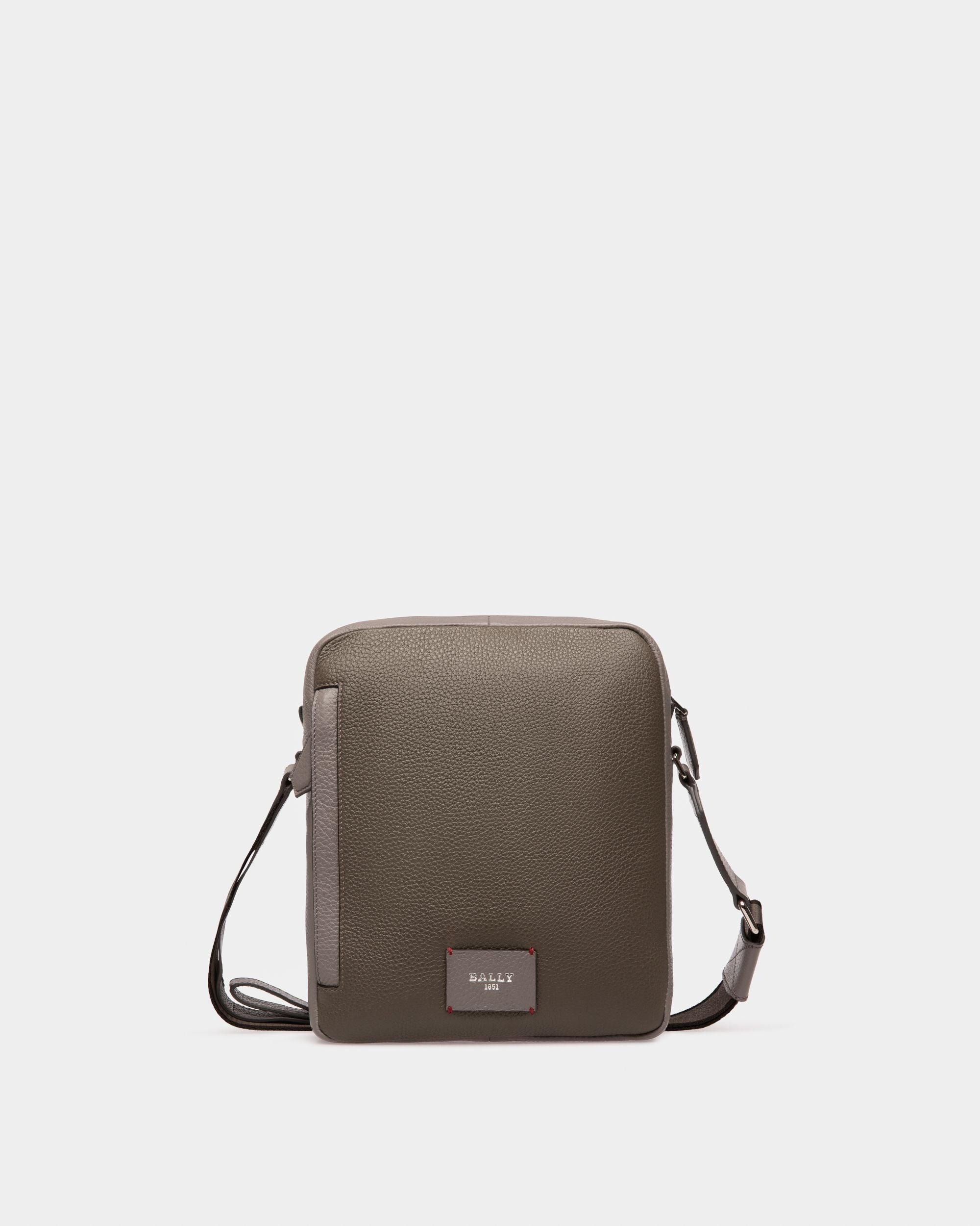 Holm Borsa A Tracolla In Pelle Verde Militare - Uomo - Bally - 03