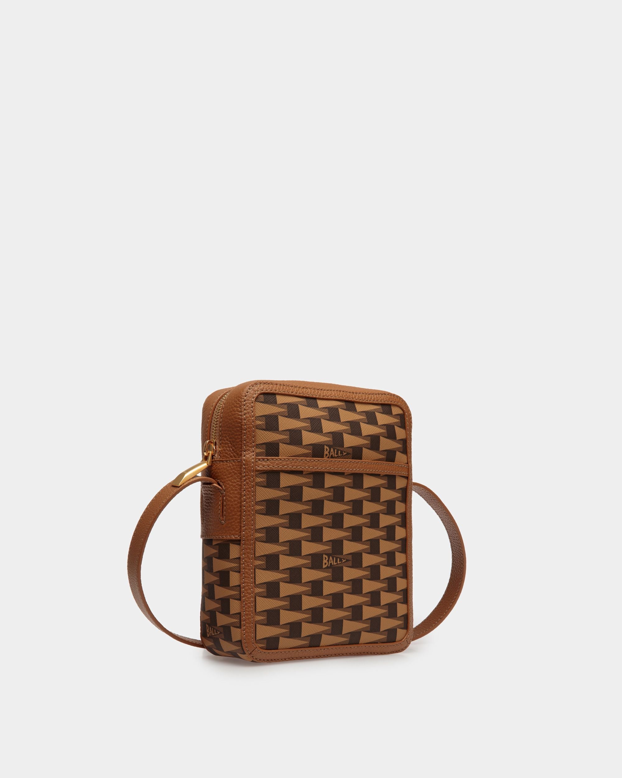Borsa A Tracolla Pennant In Tpu Ocra - Uomo - Bally - 03