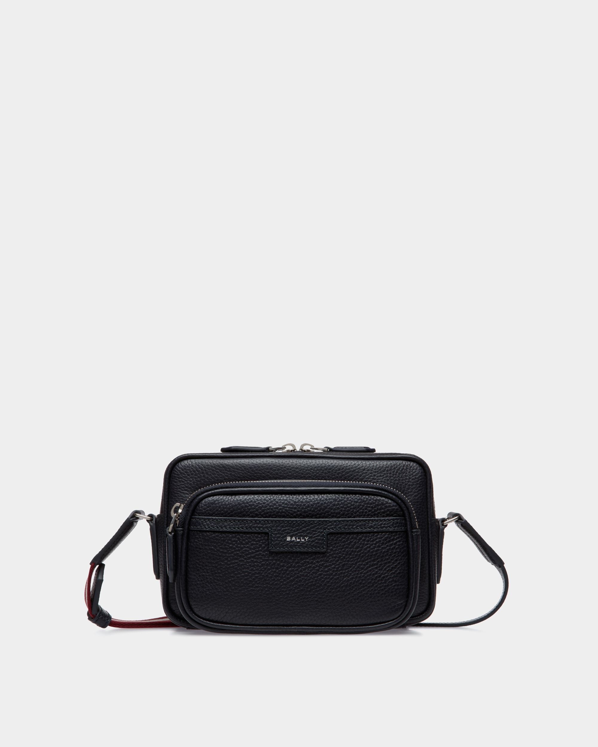 Borsa A Tracolla Code In Pelle Granata Navy Blue - Uomo - Bally - 01