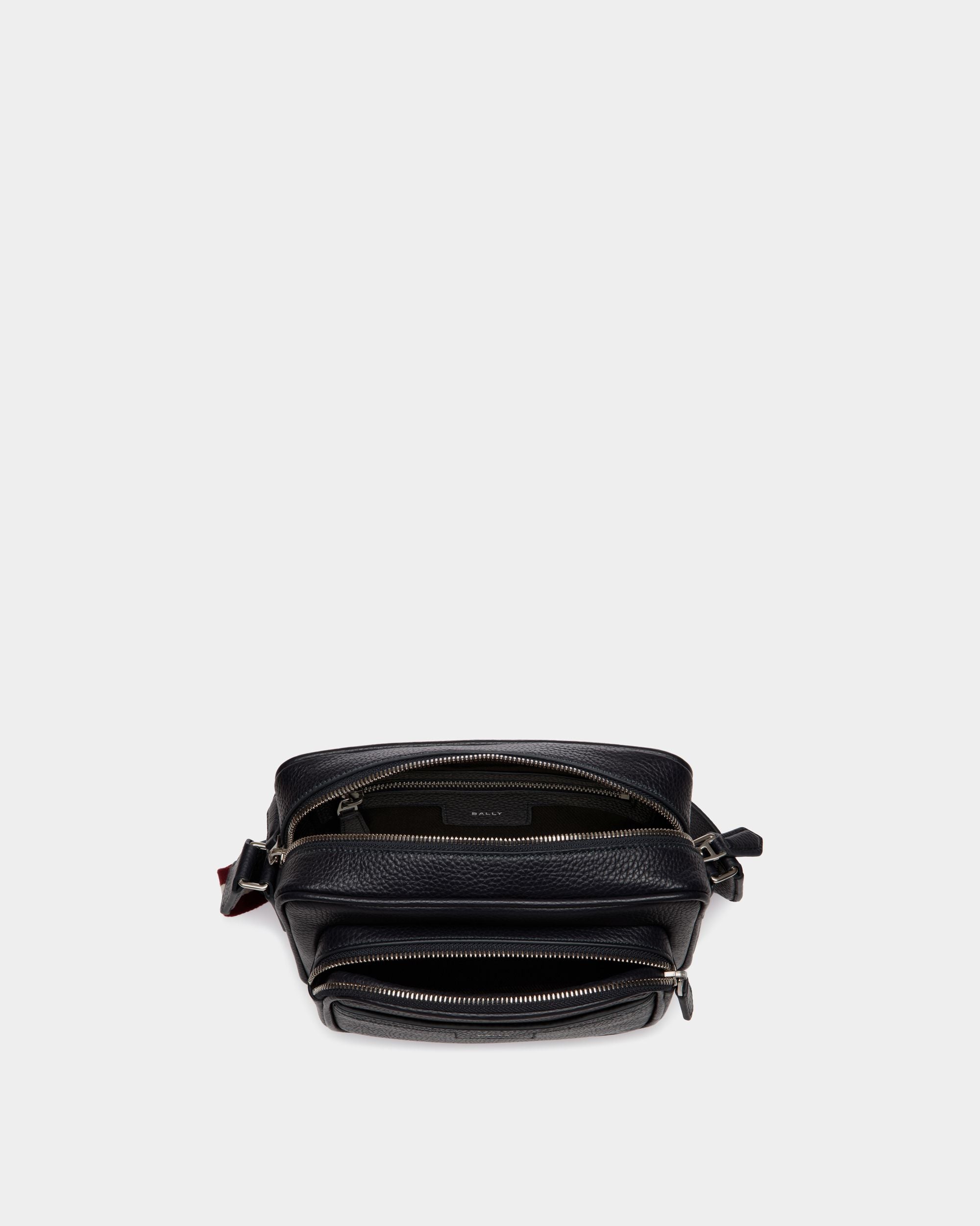 Borsa A Tracolla Code In Pelle Granata Navy Blue - Uomo - Bally - 04