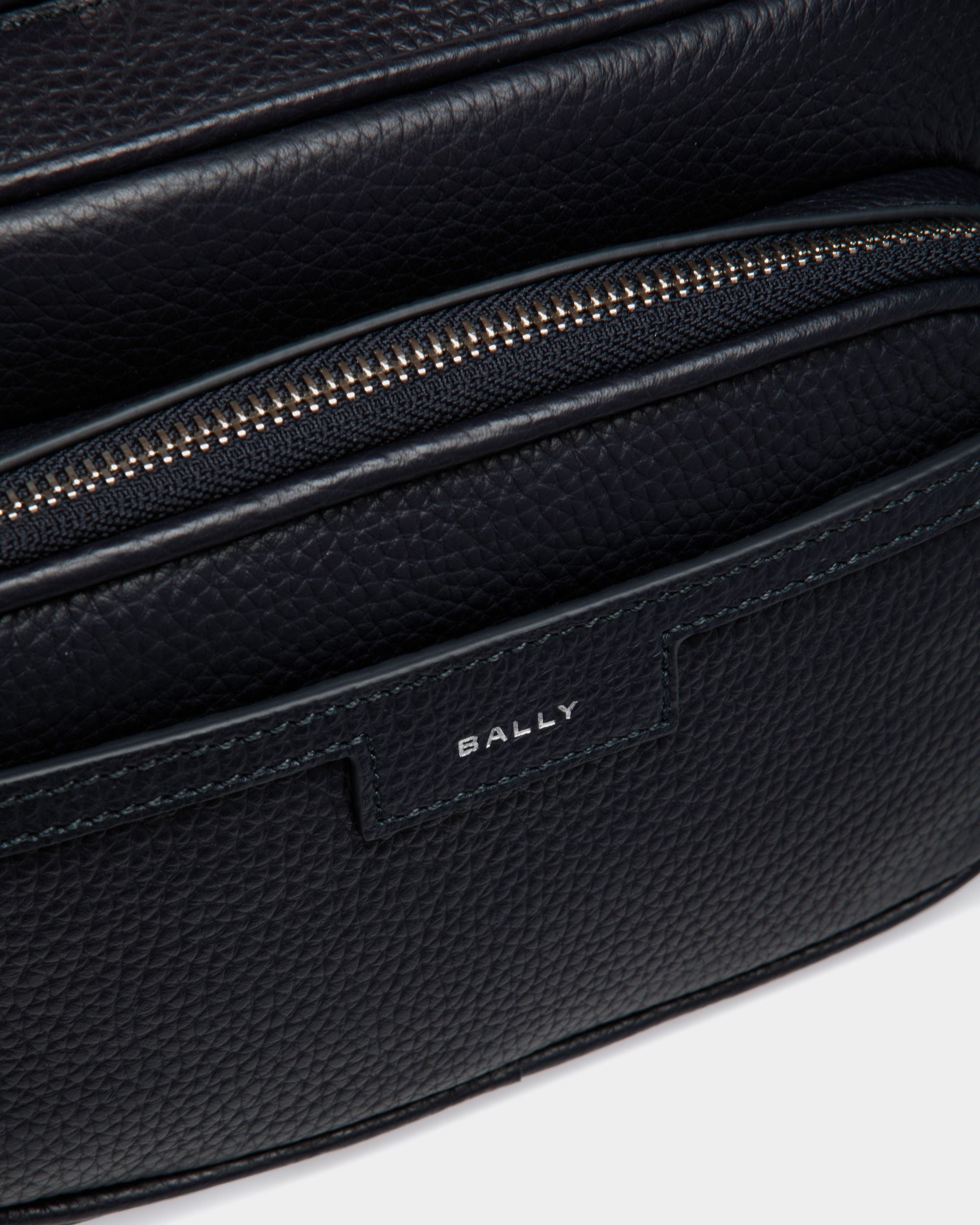 Borsa A Tracolla Code In Pelle Granata Navy Blue - Uomo - Bally - 05