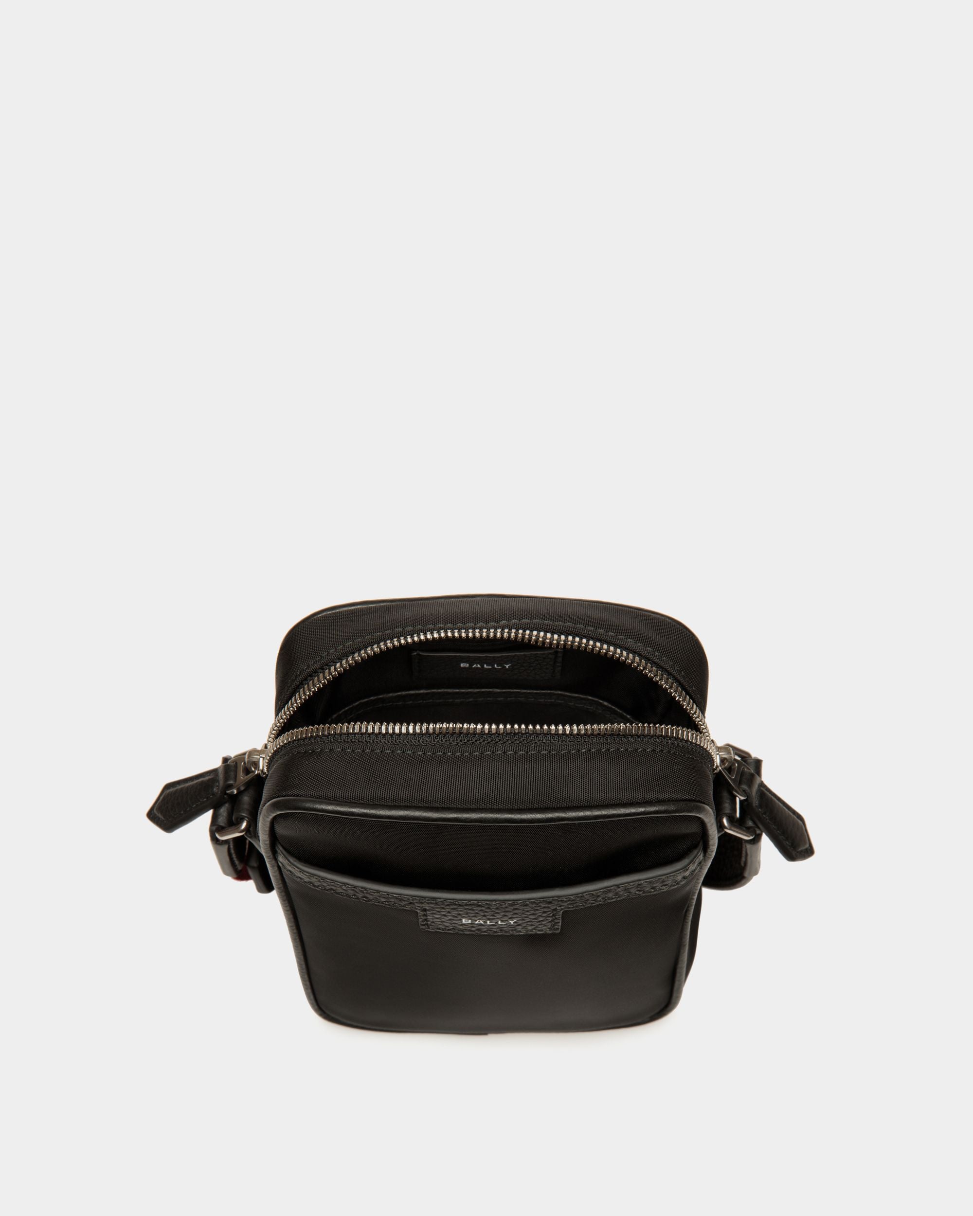 Borsa A Tracolla Code In Nylon Nero - Uomo - Bally - 04