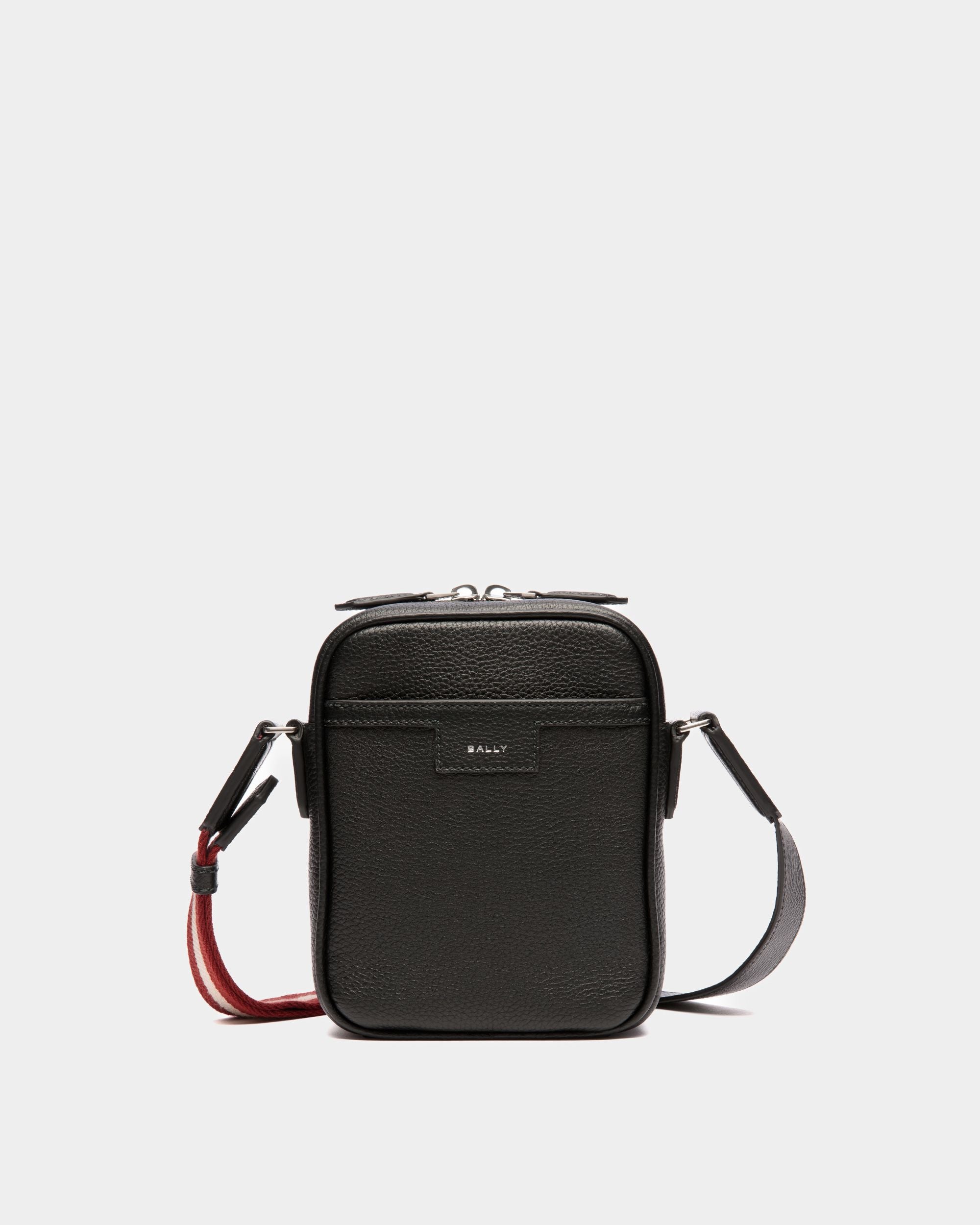Borsa A Tracolla Code In Pelle Nera - Uomo - Bally - 01