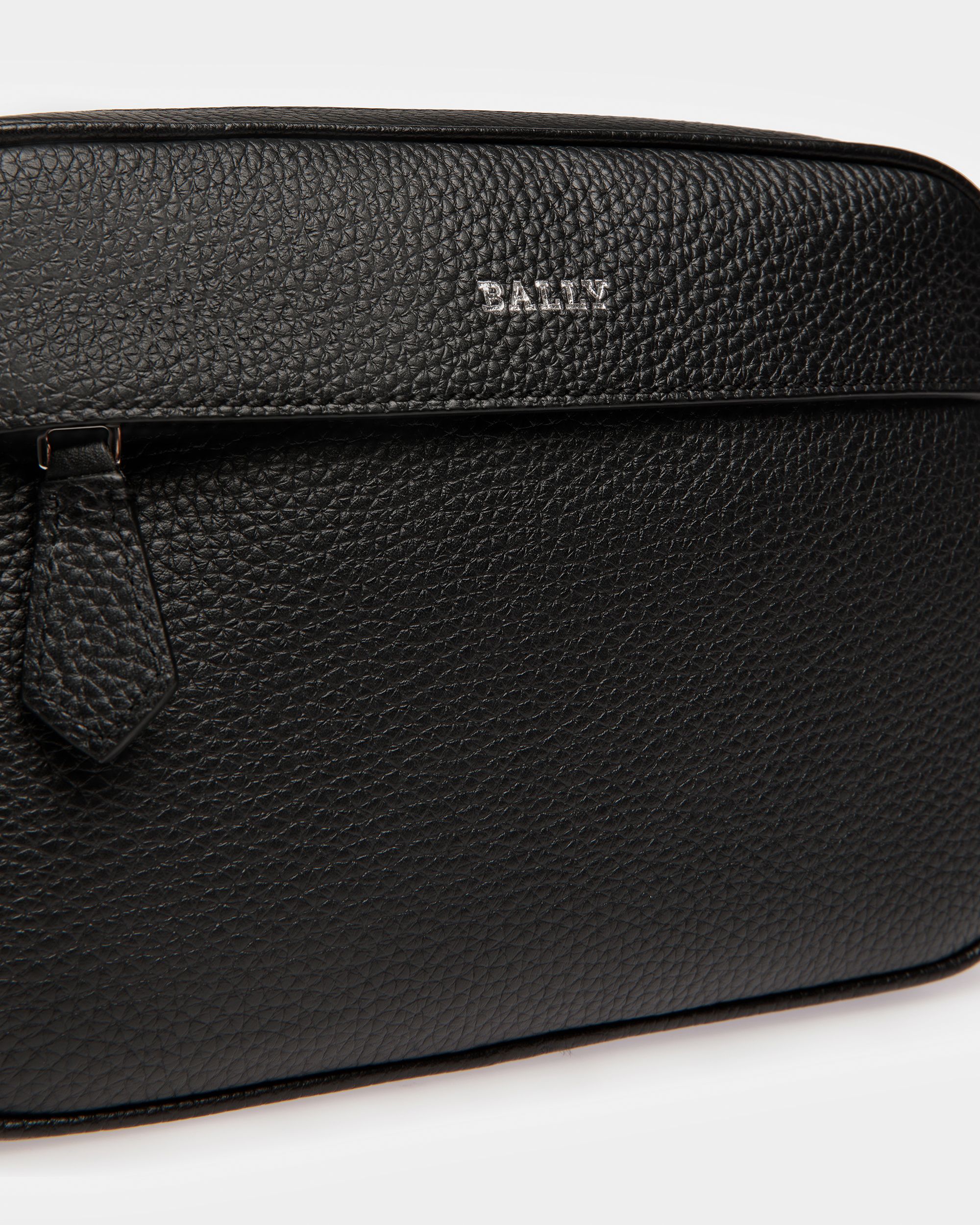 Hal Borsa A Tracolla In Pelle Nera E Grigio Chiaro - Uomo - Bally - 03