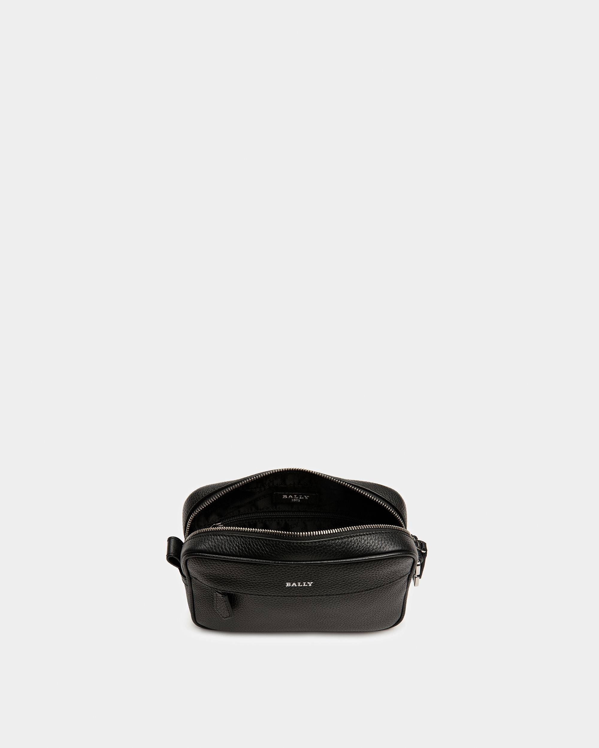 Hal Borsa A Tracolla In Pelle Nera E Grigio Chiaro - Uomo - Bally - 04