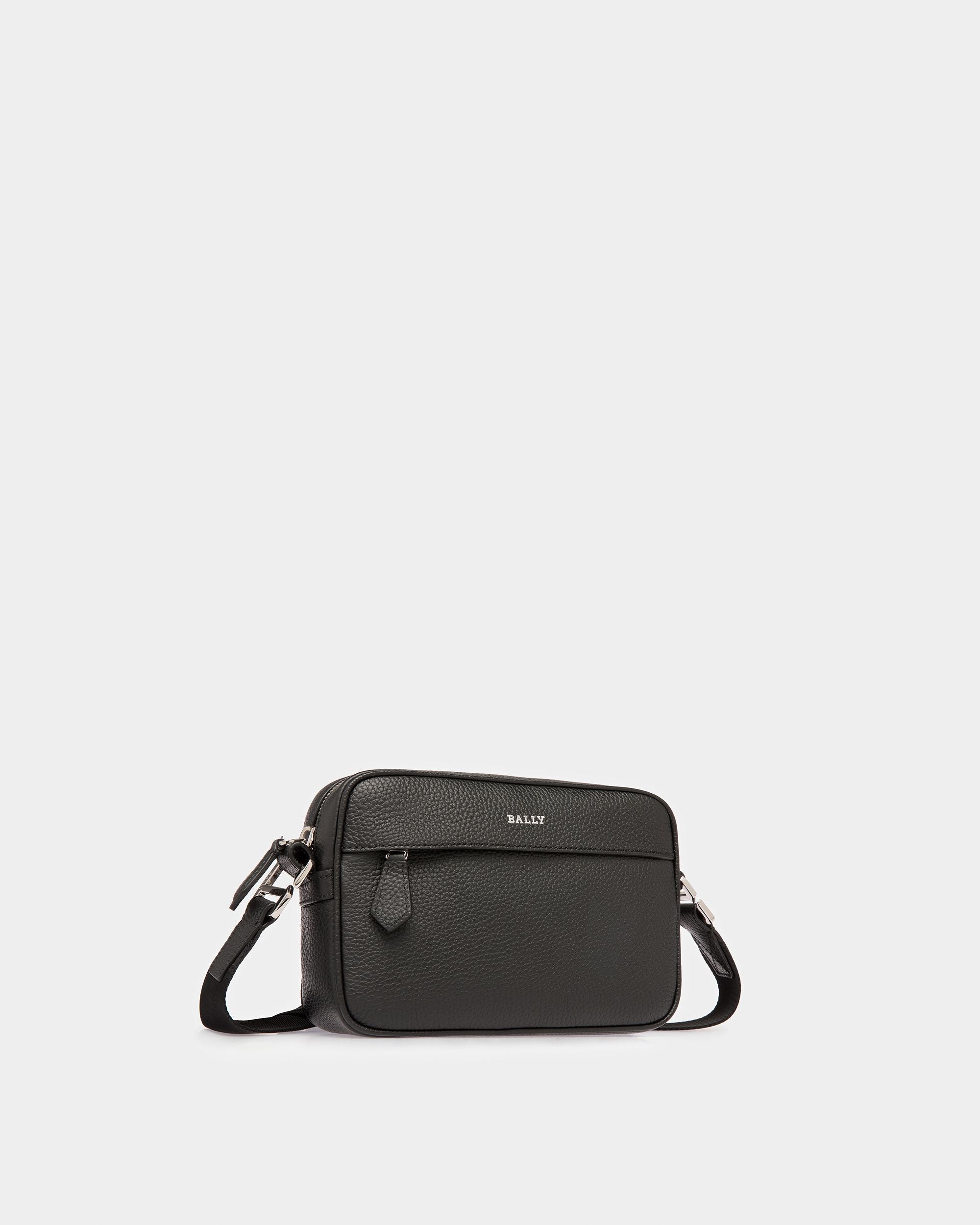 Hal Borsa A Tracolla In Pelle Nera E Grigio Chiaro - Uomo - Bally - 05