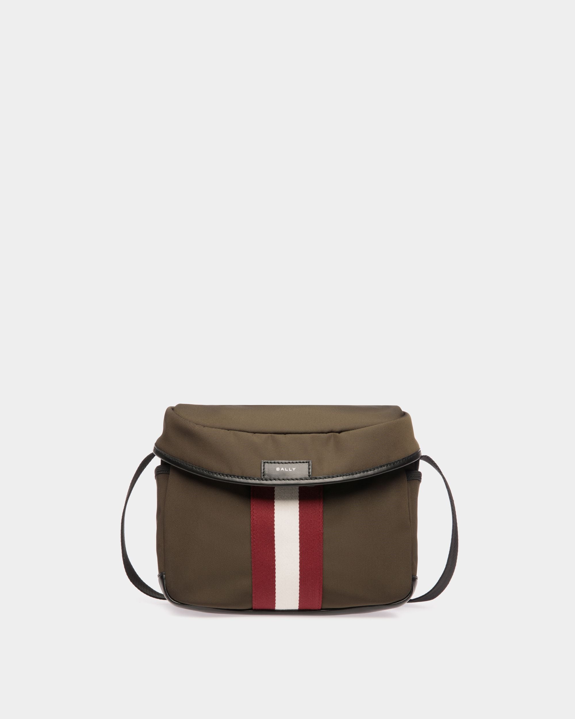 Borsa A Tracolla Code In Nylon Military Green - Uomo - Bally - 01