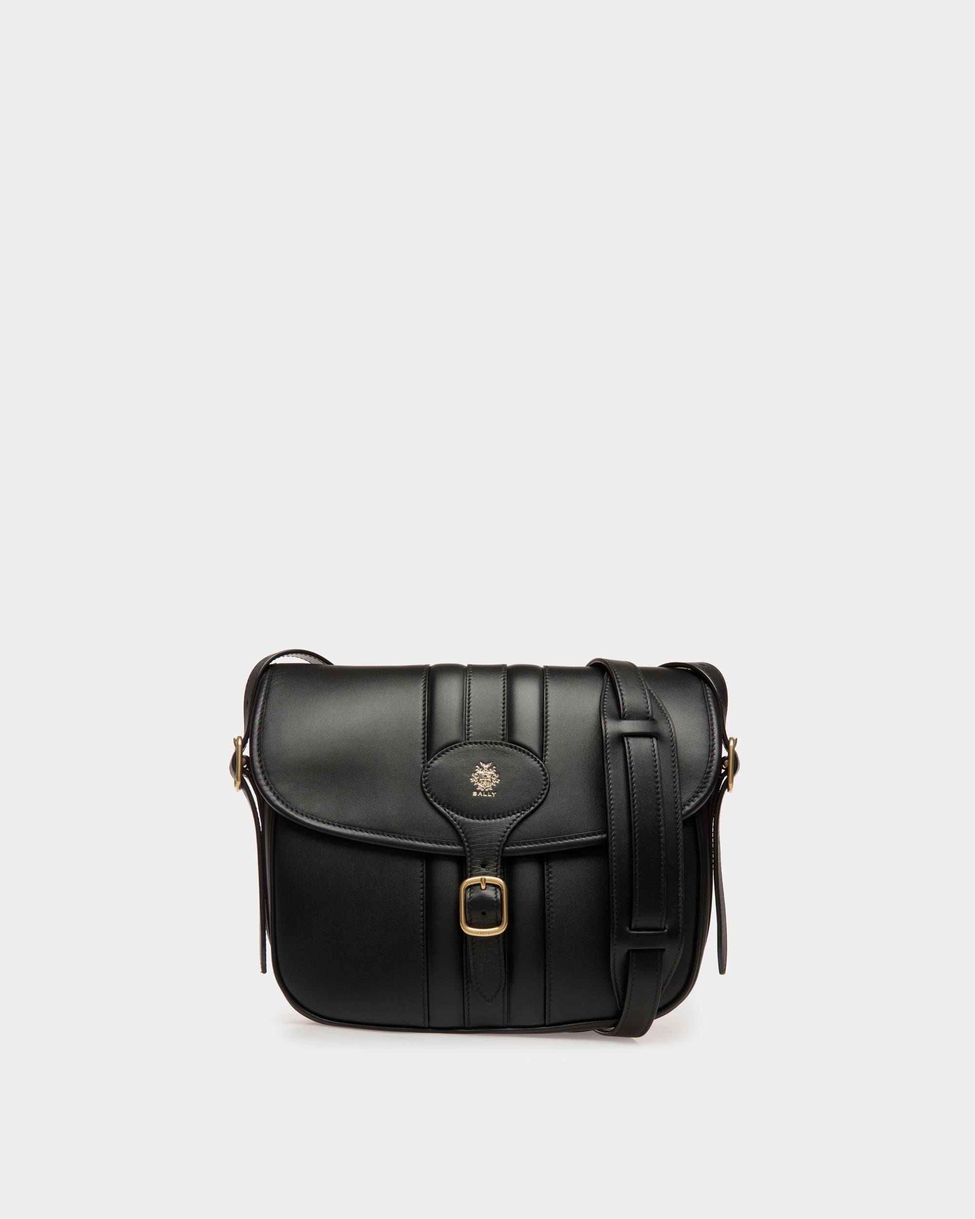 Borsa A Tracolla Beckett In Pelle Nera - Uomo - Bally - 01