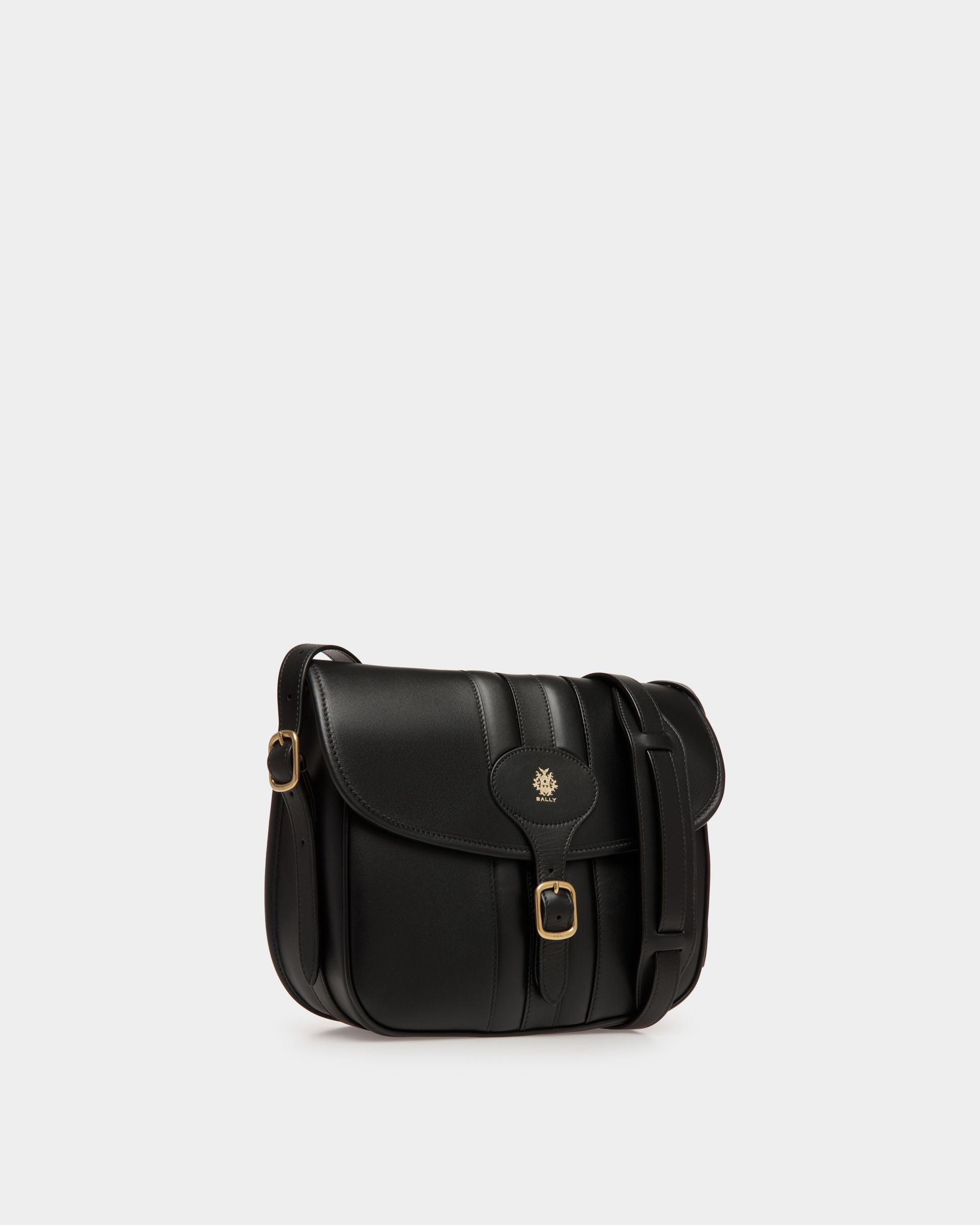 Borsa A Tracolla Beckett In Pelle Nera - Uomo - Bally - 04