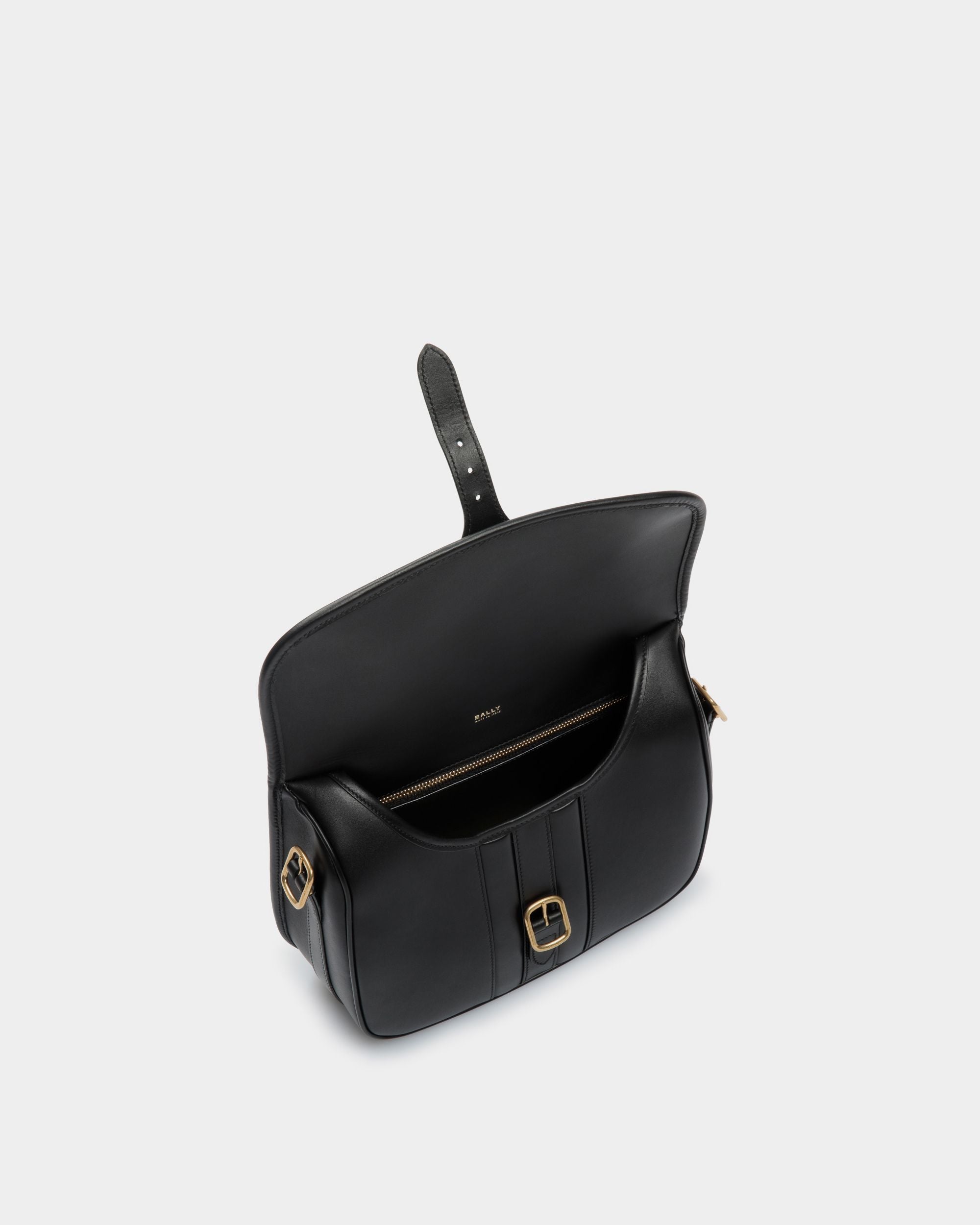 Borsa A Tracolla Beckett In Pelle Nera - Uomo - Bally - 05